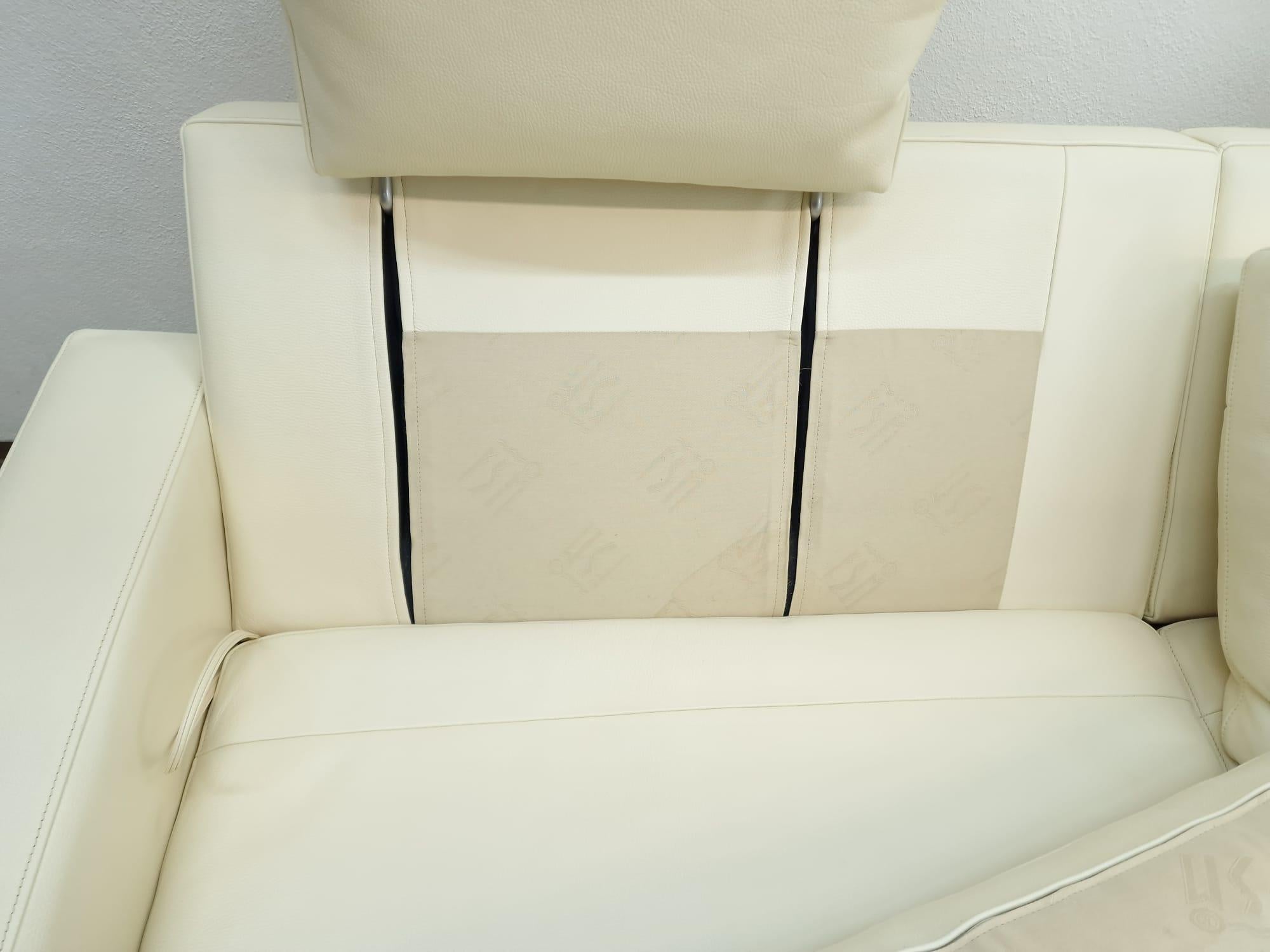 Fsm Clarus Designersofa Hocker Funktionssofa Ledersofa Creme Couch De sede For Sale 9