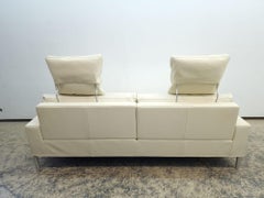 Fsm Clarus Designersofa Hocker Funktionssofa Ledersofa Creme Couch De sede