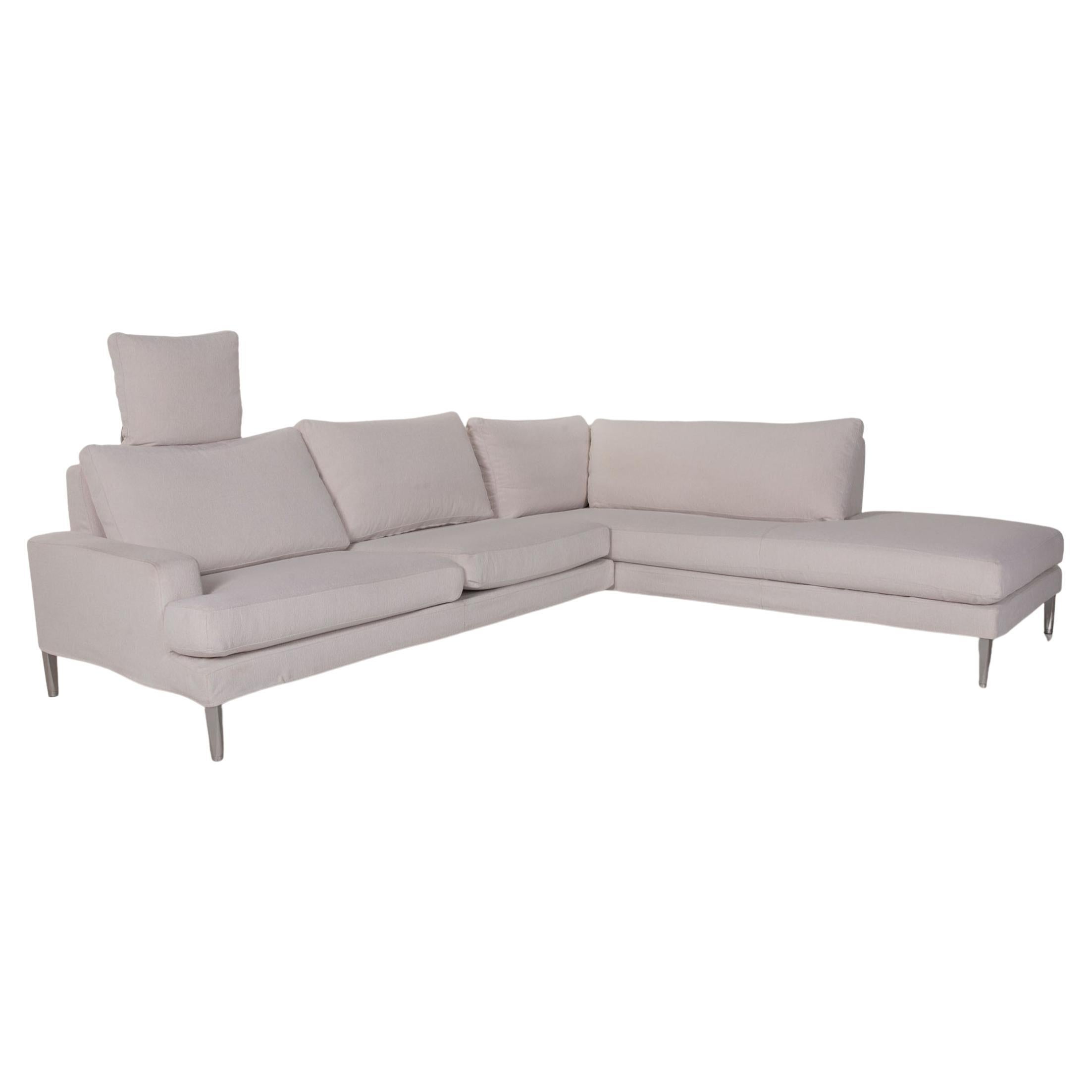 FSM Clarus Fabric Sofa Cream Corner Sofa Couch For Sale