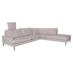 FSM Clarus Fabric Sofa Cream Corner Sofa Couch