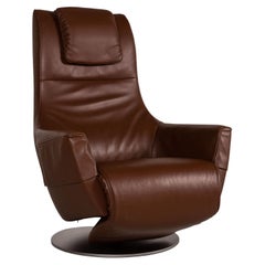 FSM Easy Leather Armchair Brown Function Relaxation Function