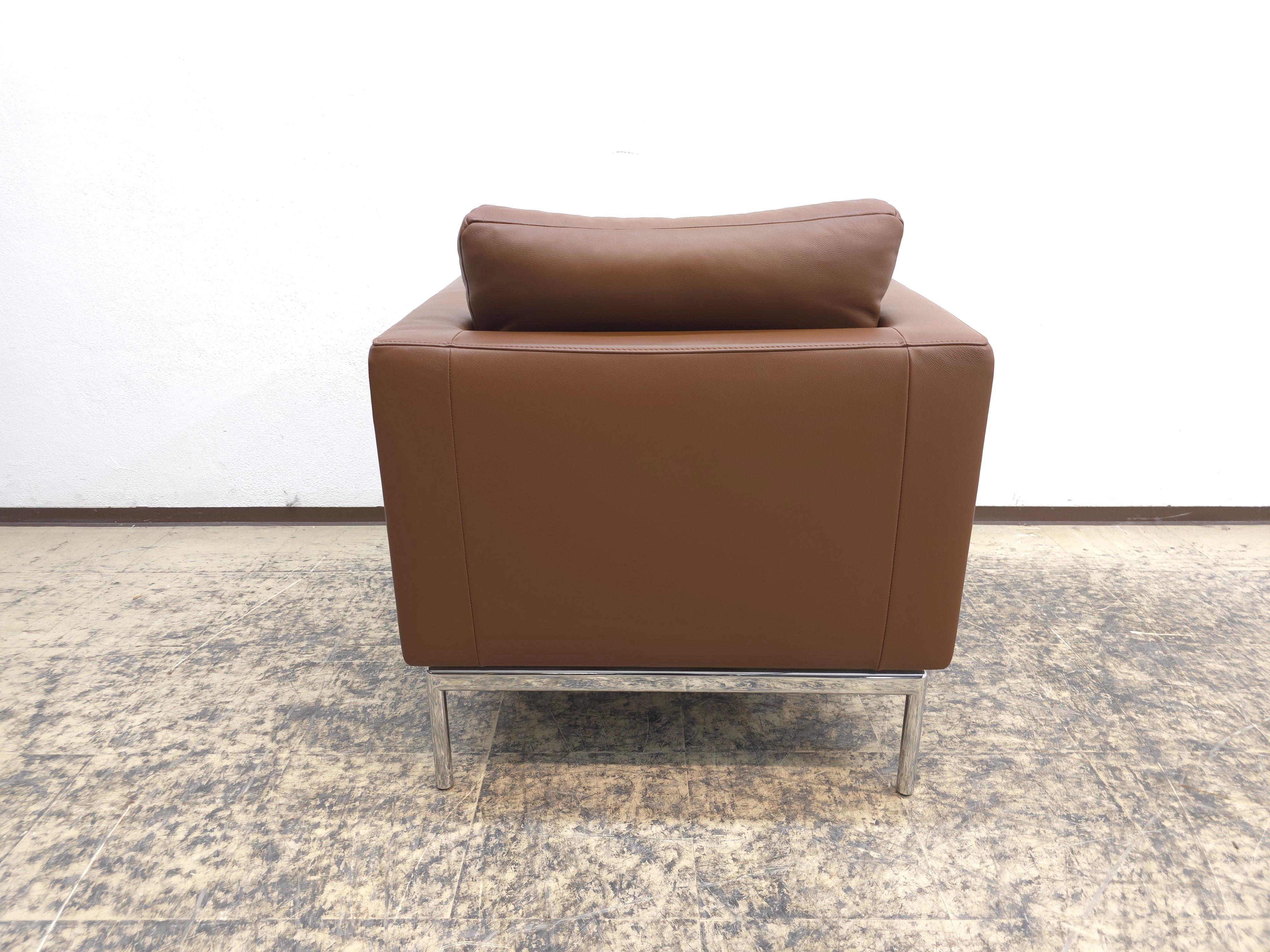 FSM Easy Ledersessel Braun Designklassiker Silla de Piel Moderna Ikonisch en venta 5