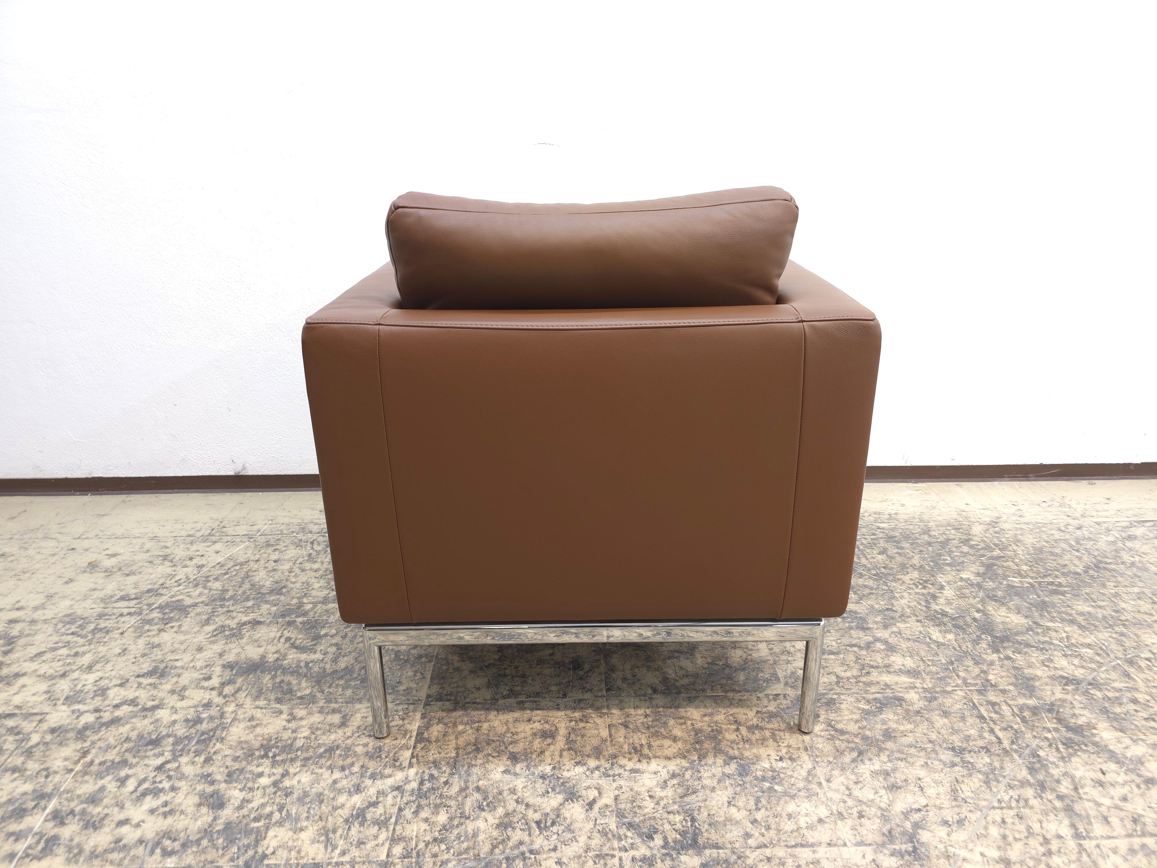FSM Easy Ledersessel Braun Designklassiker Silla de Piel Moderna Ikonisch en venta 6