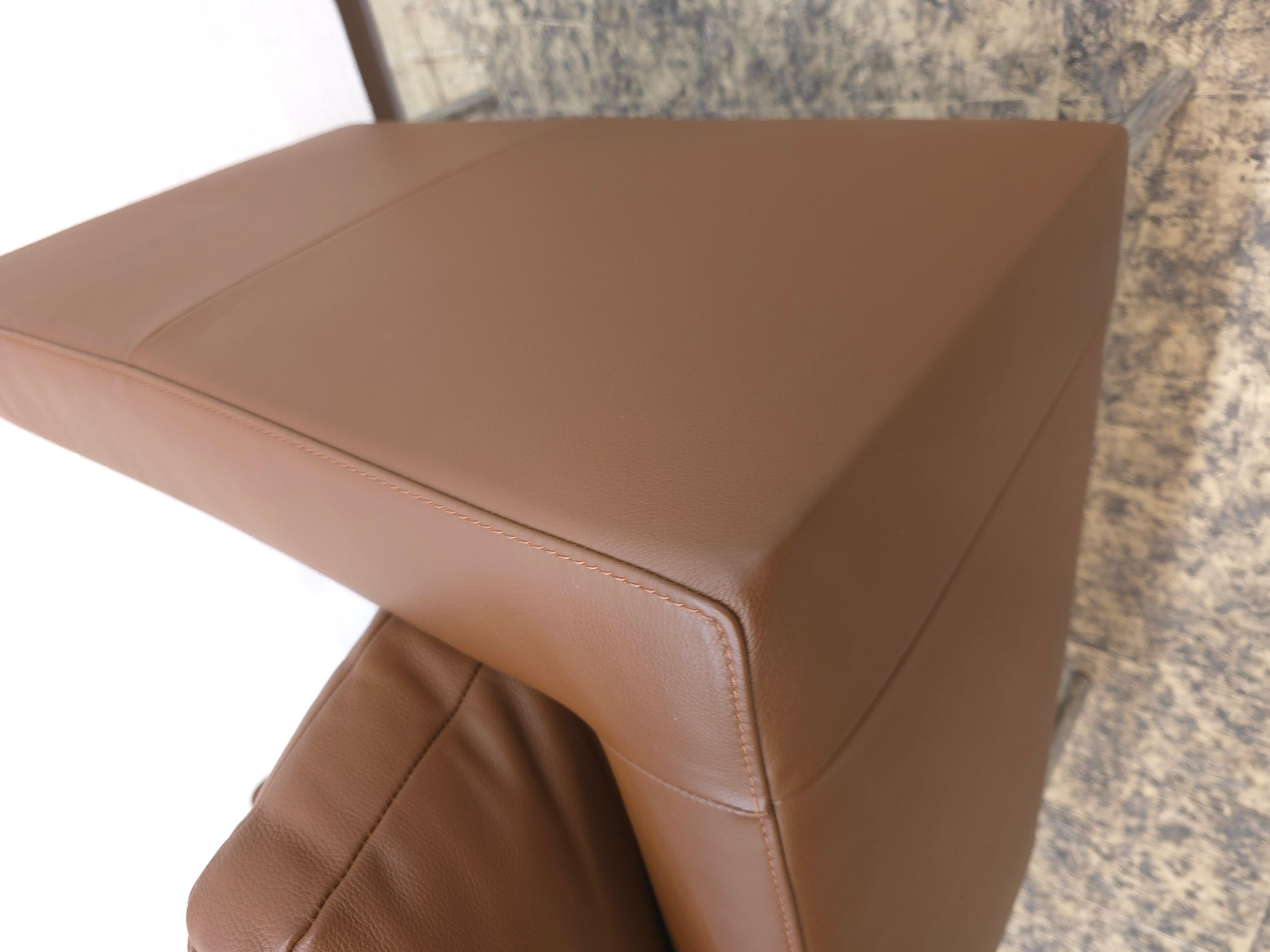 FSM Easy Ledersessel Braun Designklassiker Silla de Piel Moderna Ikonisch en venta 7