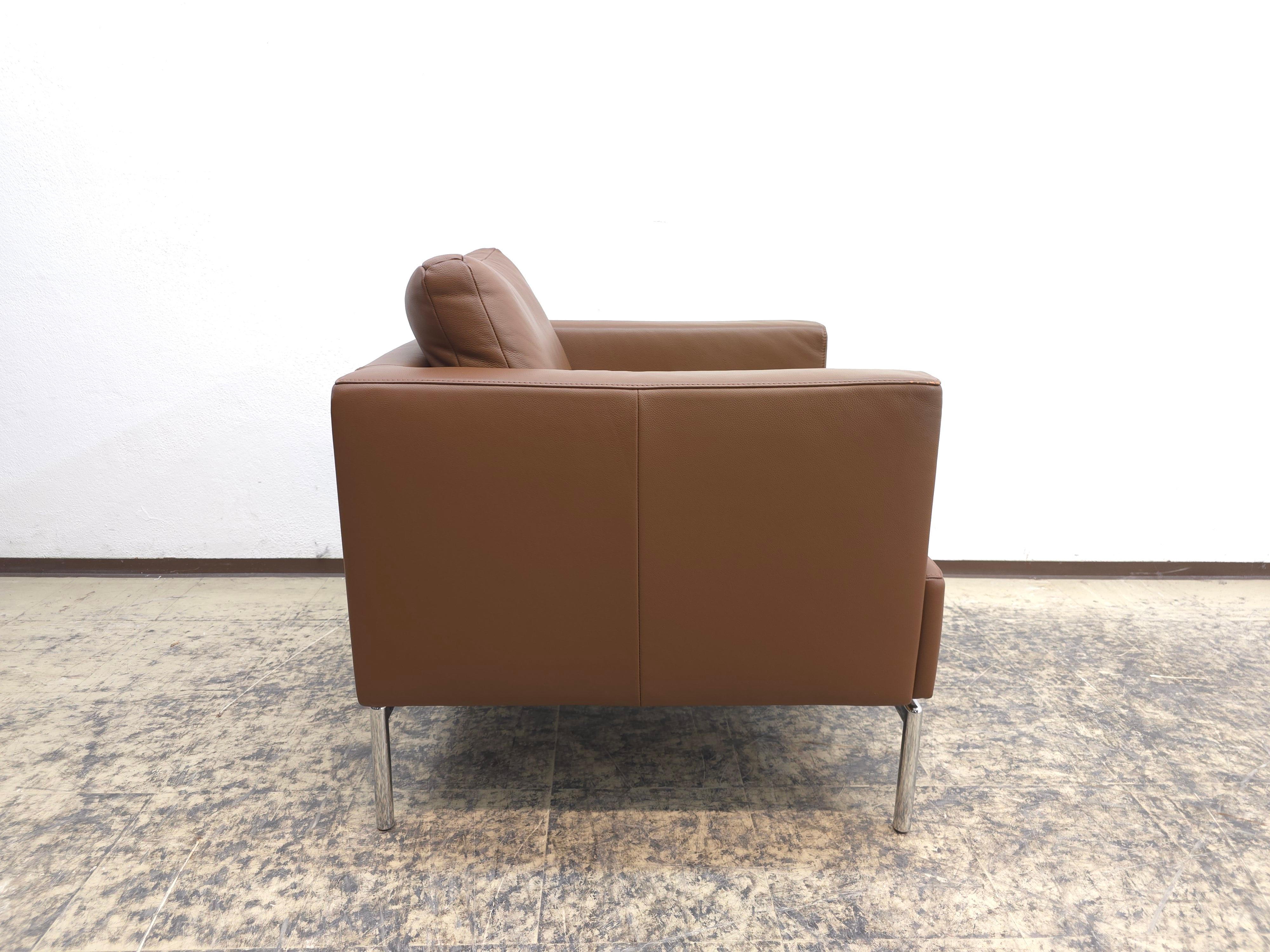 FSM Easy Ledersessel Braun Designklassiker Silla de Piel Moderna Ikonisch en venta 9