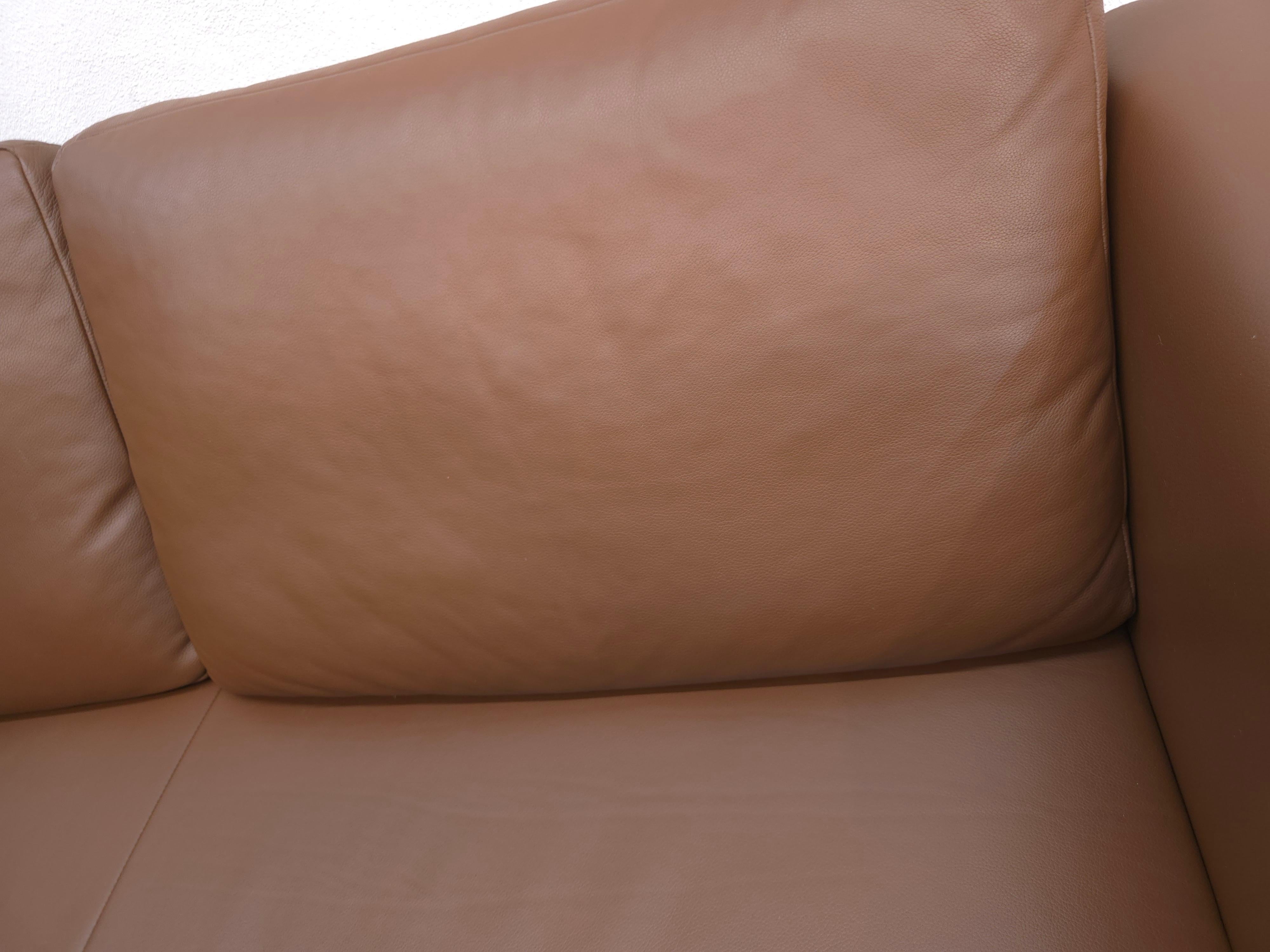 FSM Easy Ledersofa Braun Funktionssofa Designersofa im Angebot 4