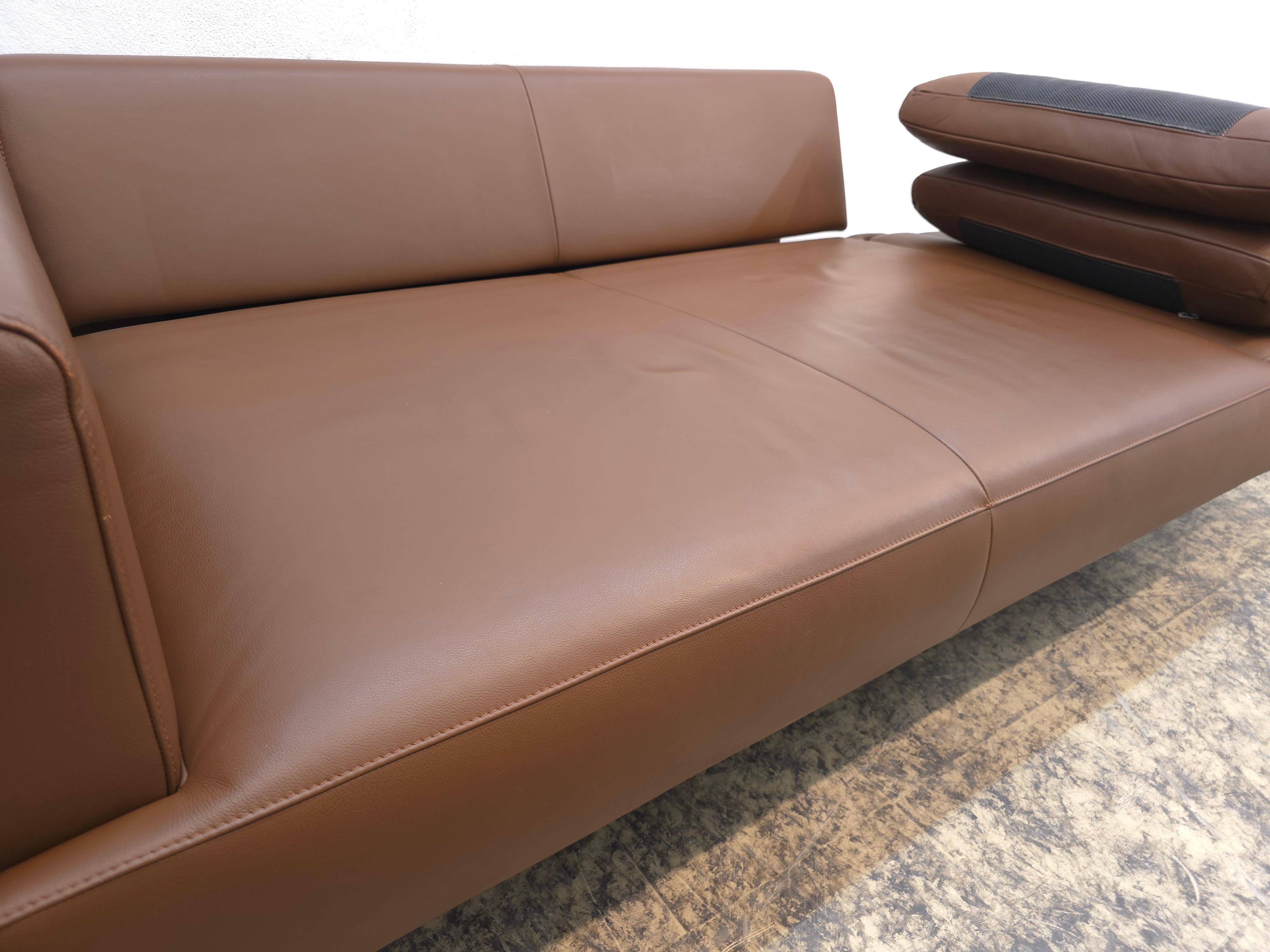 FSM Easy Ledersofa Braun Funktionssofa Designersofa im Angebot 10