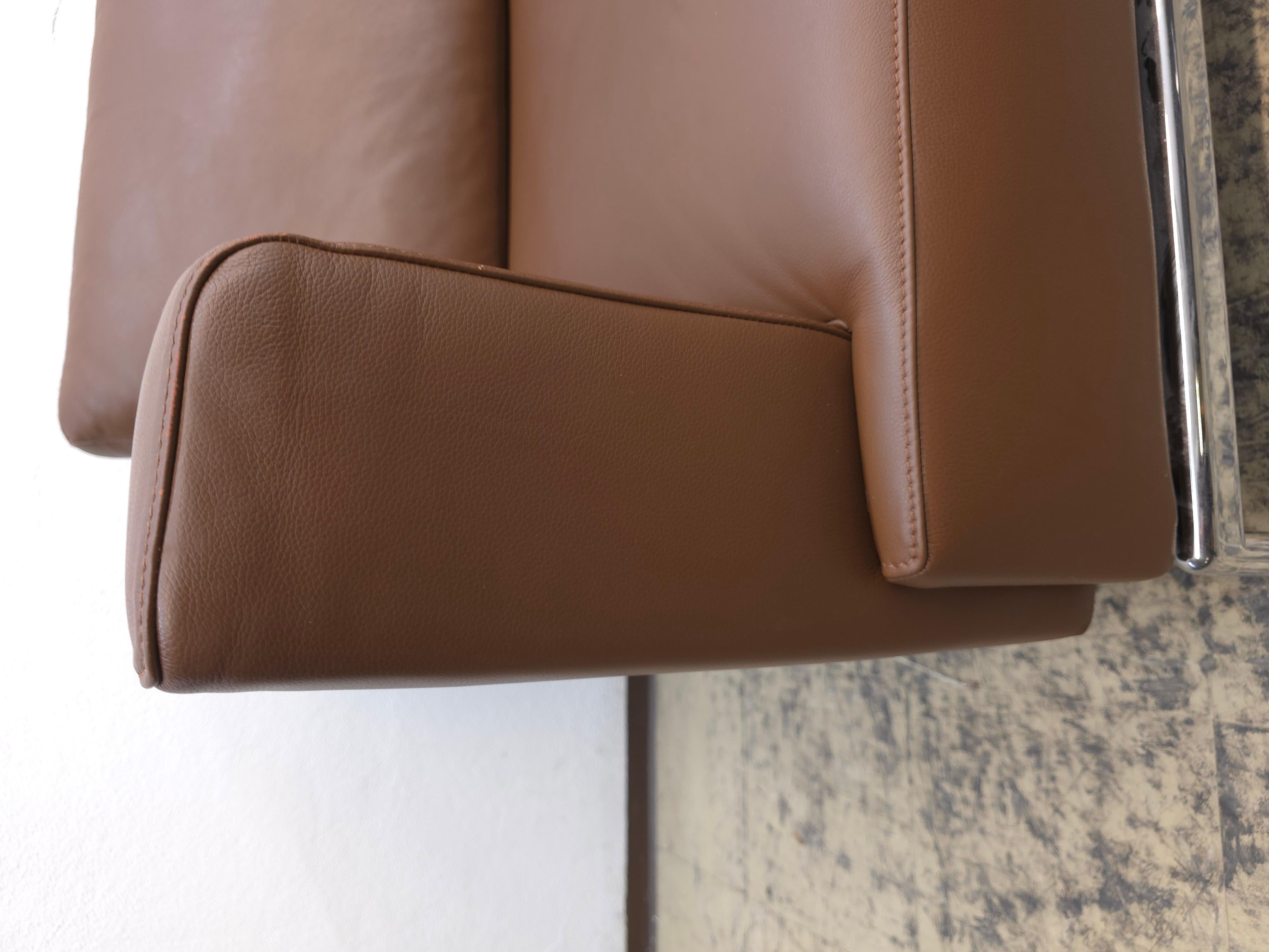 FSM Easy Ledersofa Braun Funktionssofa Designersofa (Deutsch) im Angebot