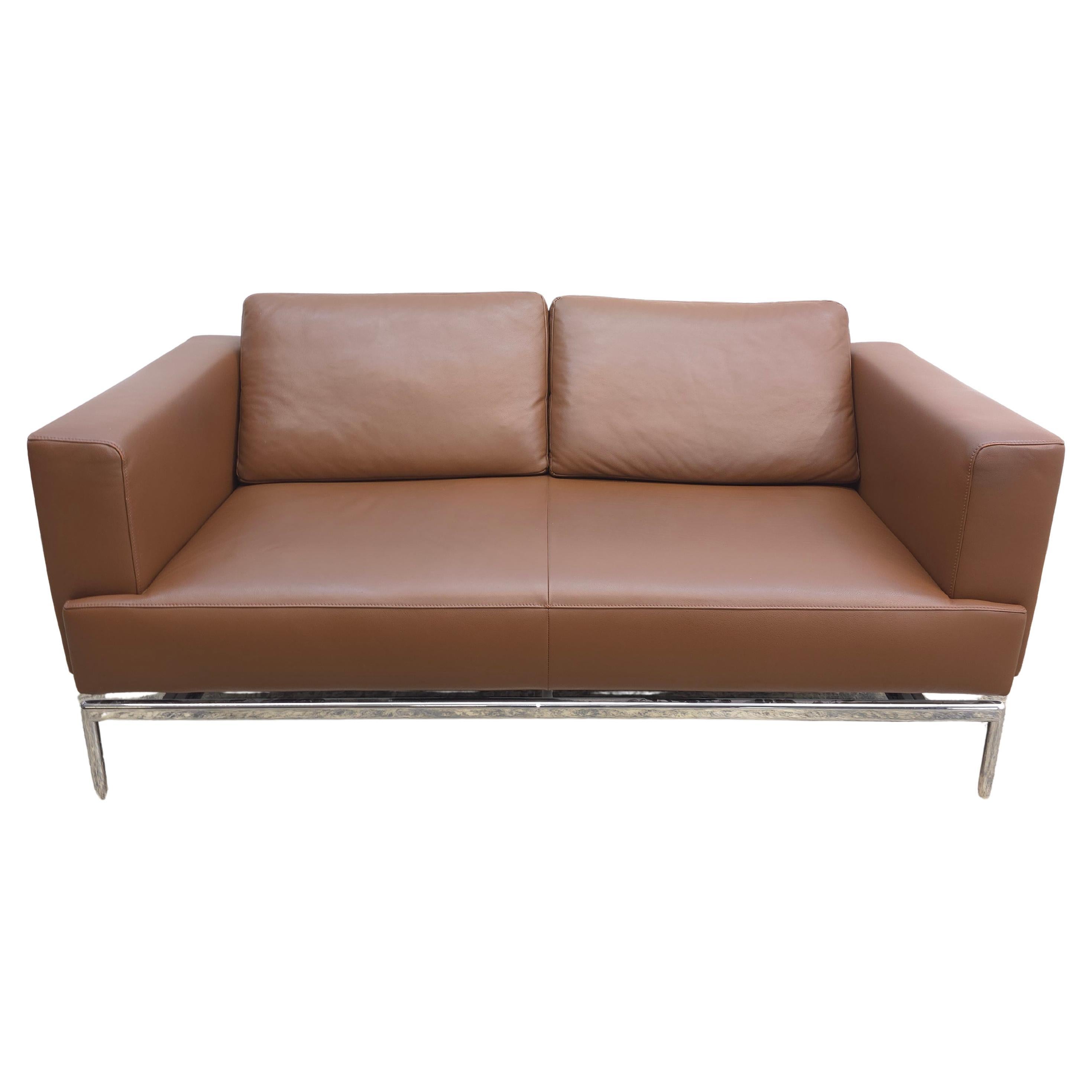 FSM Easy Ledersofa Braun Funktionssofa Designersofa im Angebot
