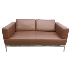 FSM Easy Ledersofa Braun Funktionsofa Designersofa