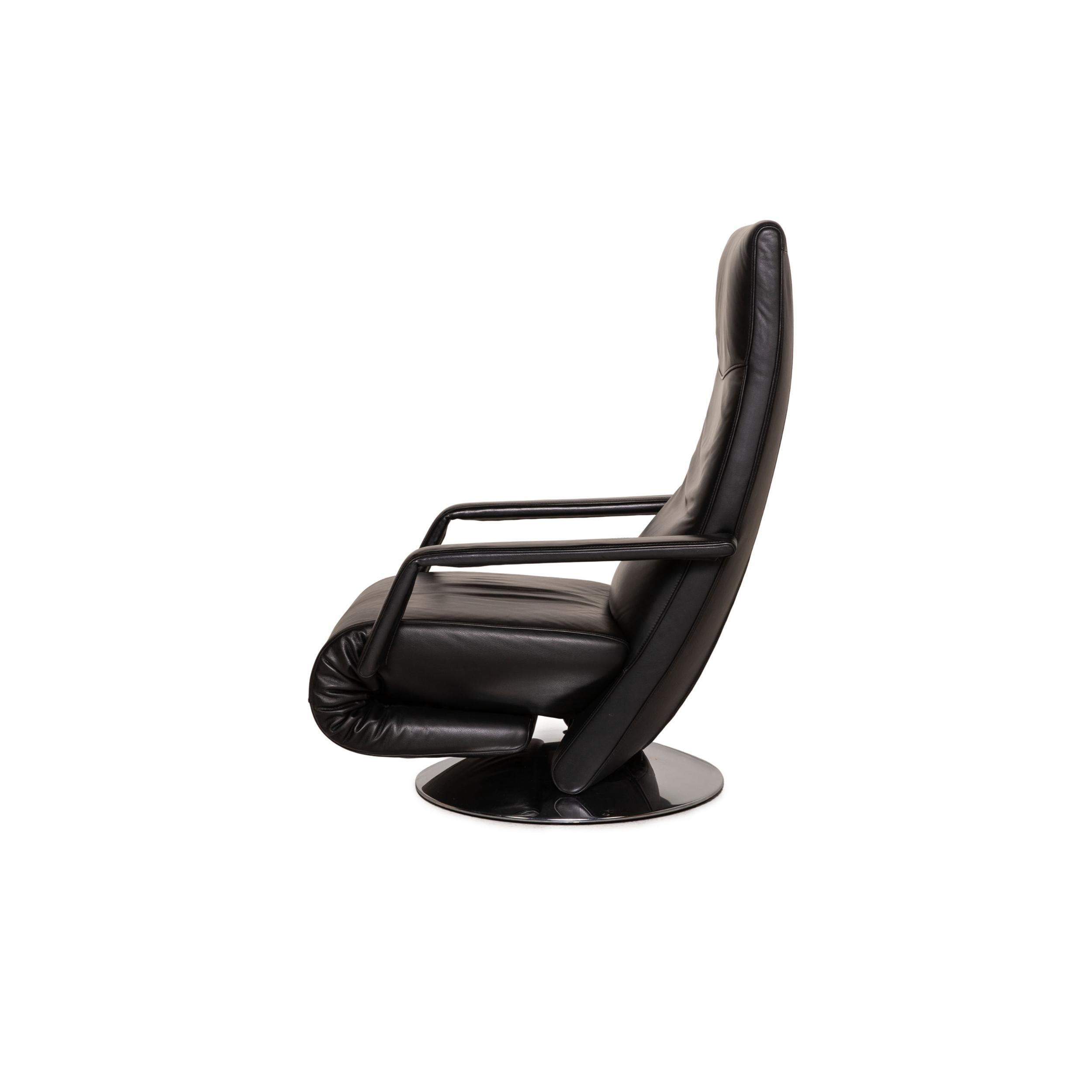 FSM Evolo Leather Armchair Black Function Relax Function For Sale 4