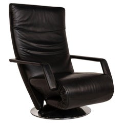 FSM Evolo Leather Armchair Black Function Relax Function