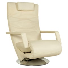 FSM Evolo Leather Armchair Cream Function Relaxation Function