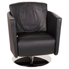 FSM Just Leather Armchair Black Relaxation Function