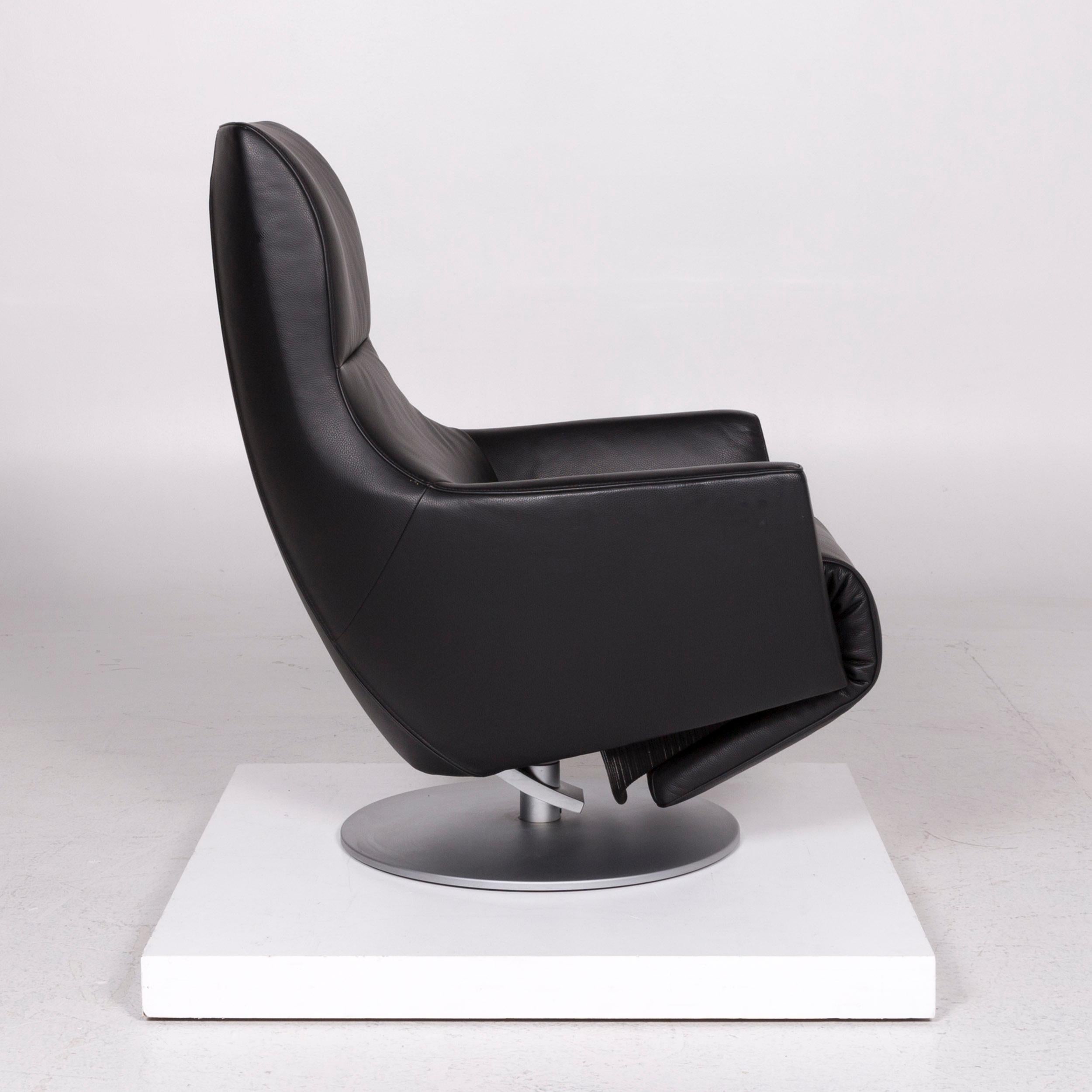 FSM Leather Armchair Black Incl. Function 2