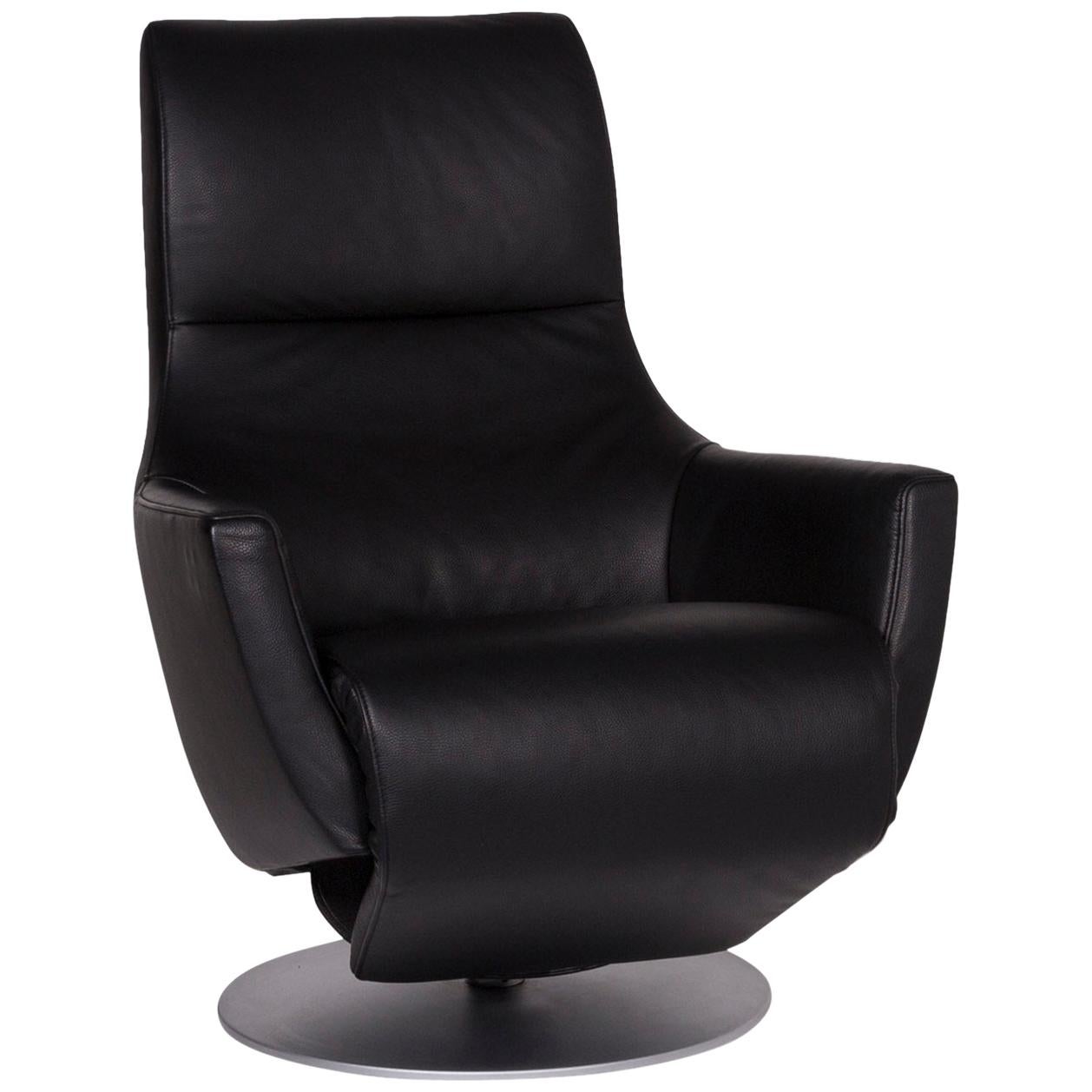 FSM Leather Armchair Black Incl. Function