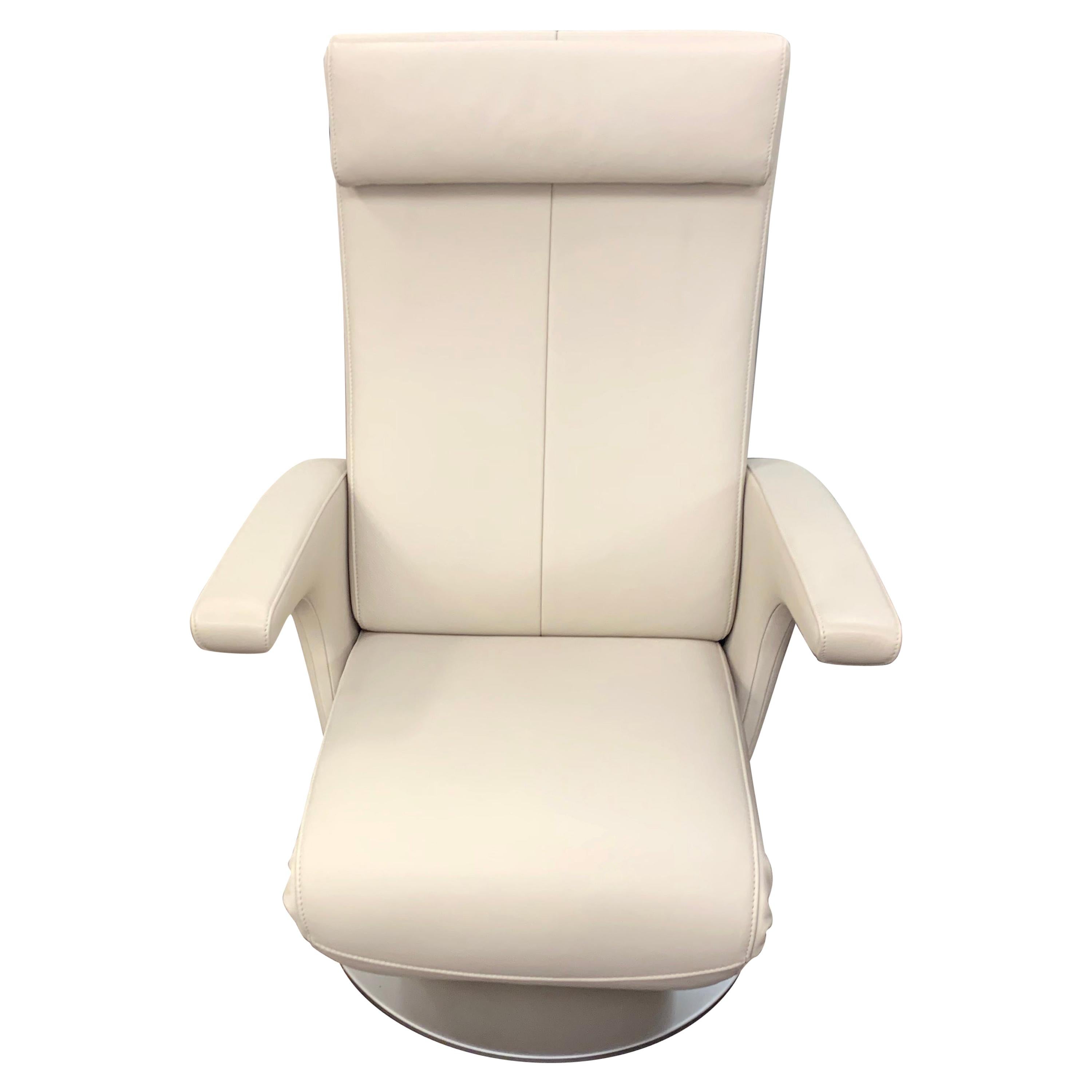 FSM Smile Swivel Leather Recliner