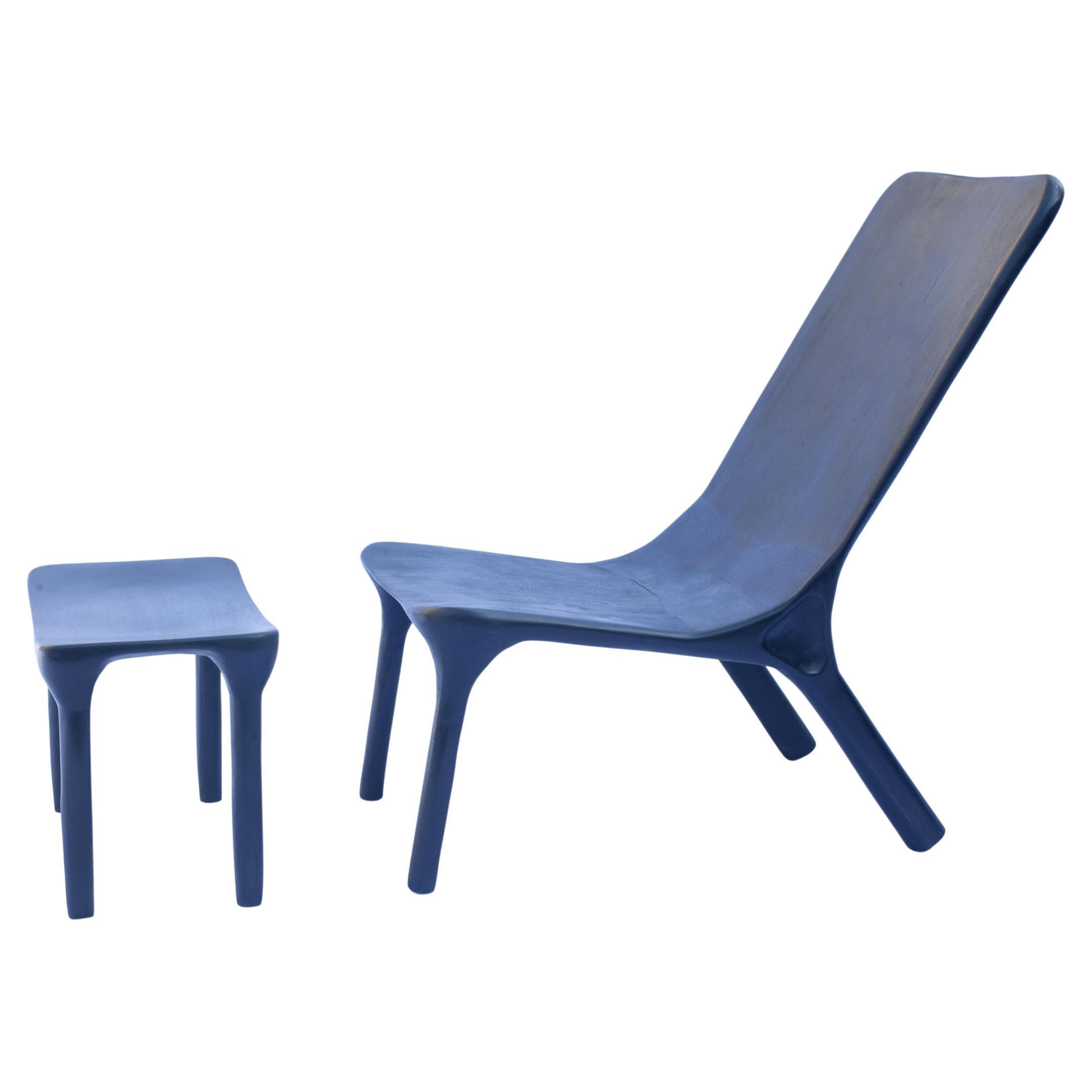 FT02 Chair and Stool by Antoine Maurice For Sale