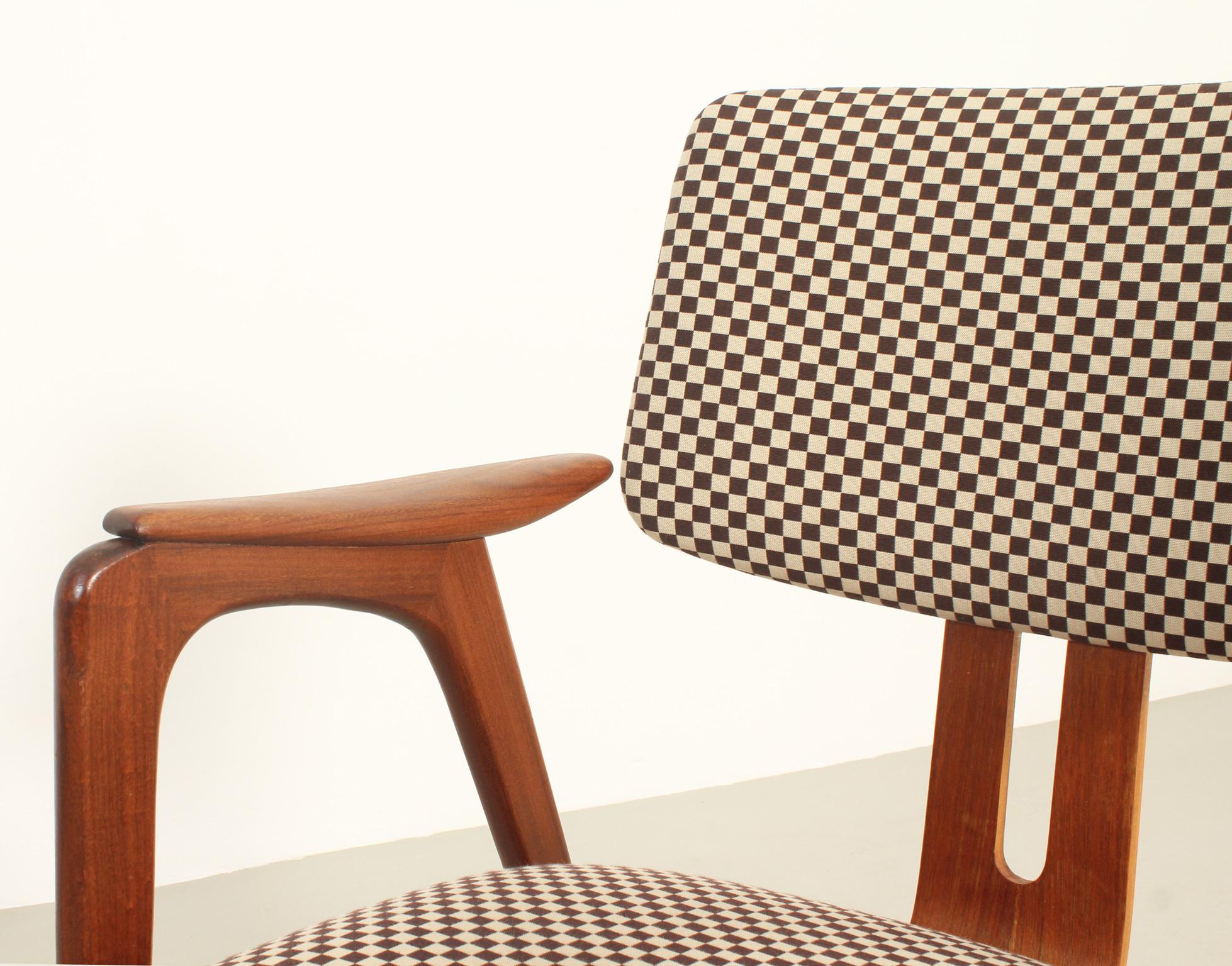 Fabric FT14 Armchair by Cees Braakman for Pastoe, Netherlands, 1954 For Sale