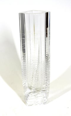 Fu Sosso for Hoya Japanese Modern Crystal Vase