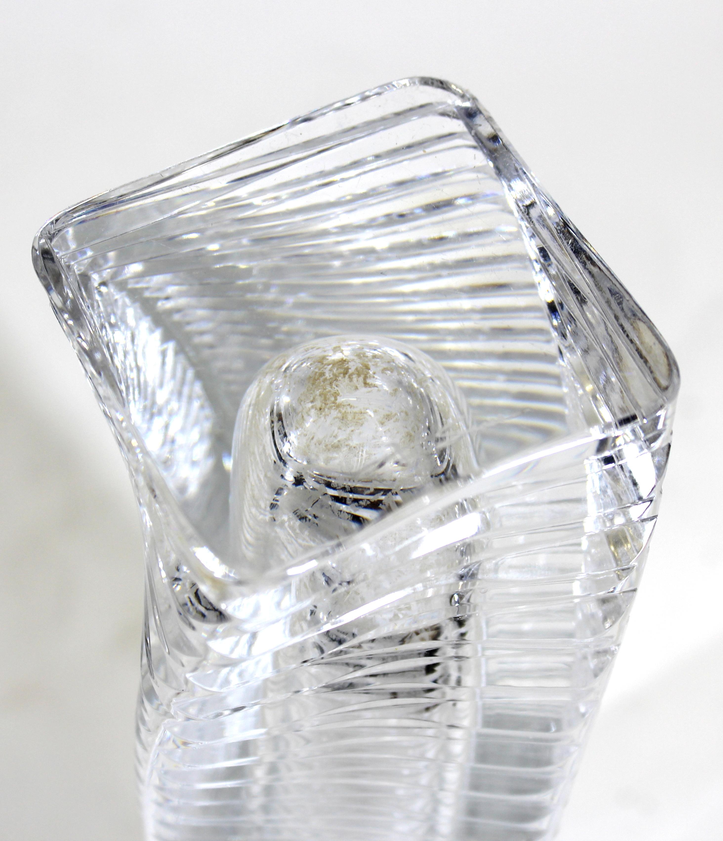 Fu Sosso for Hoya Japanese Modern Crystal Vase 2