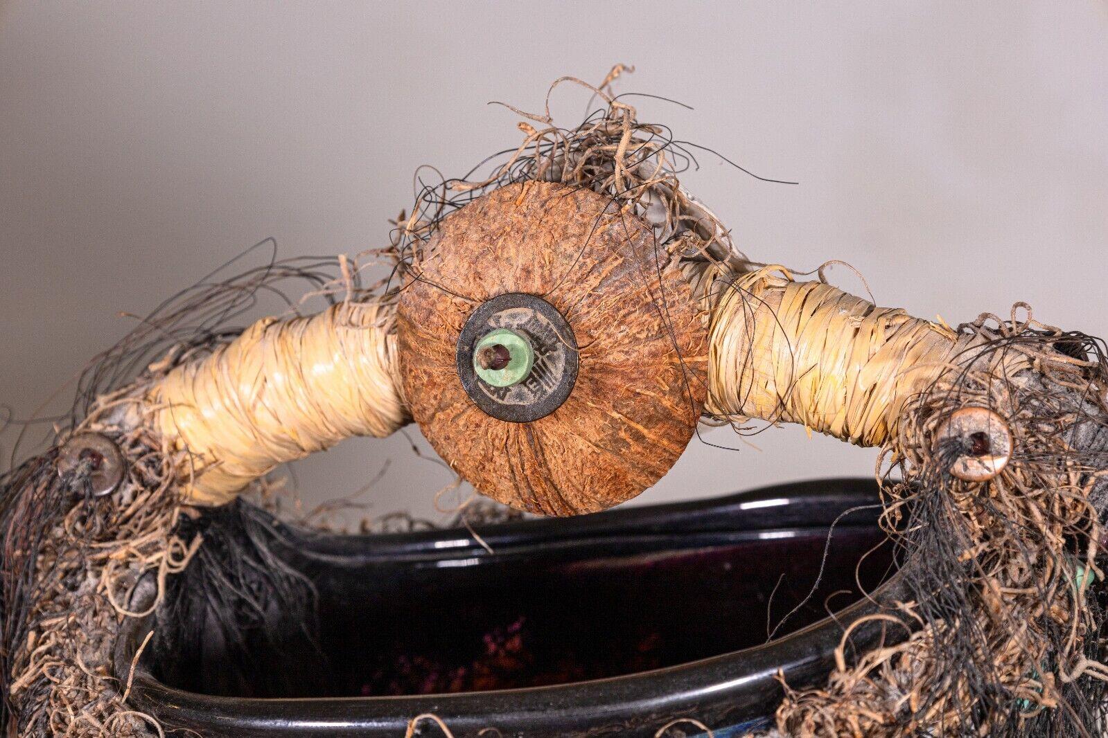 Scultura astratta in bronzo vintage su base in Wood in vendita 3