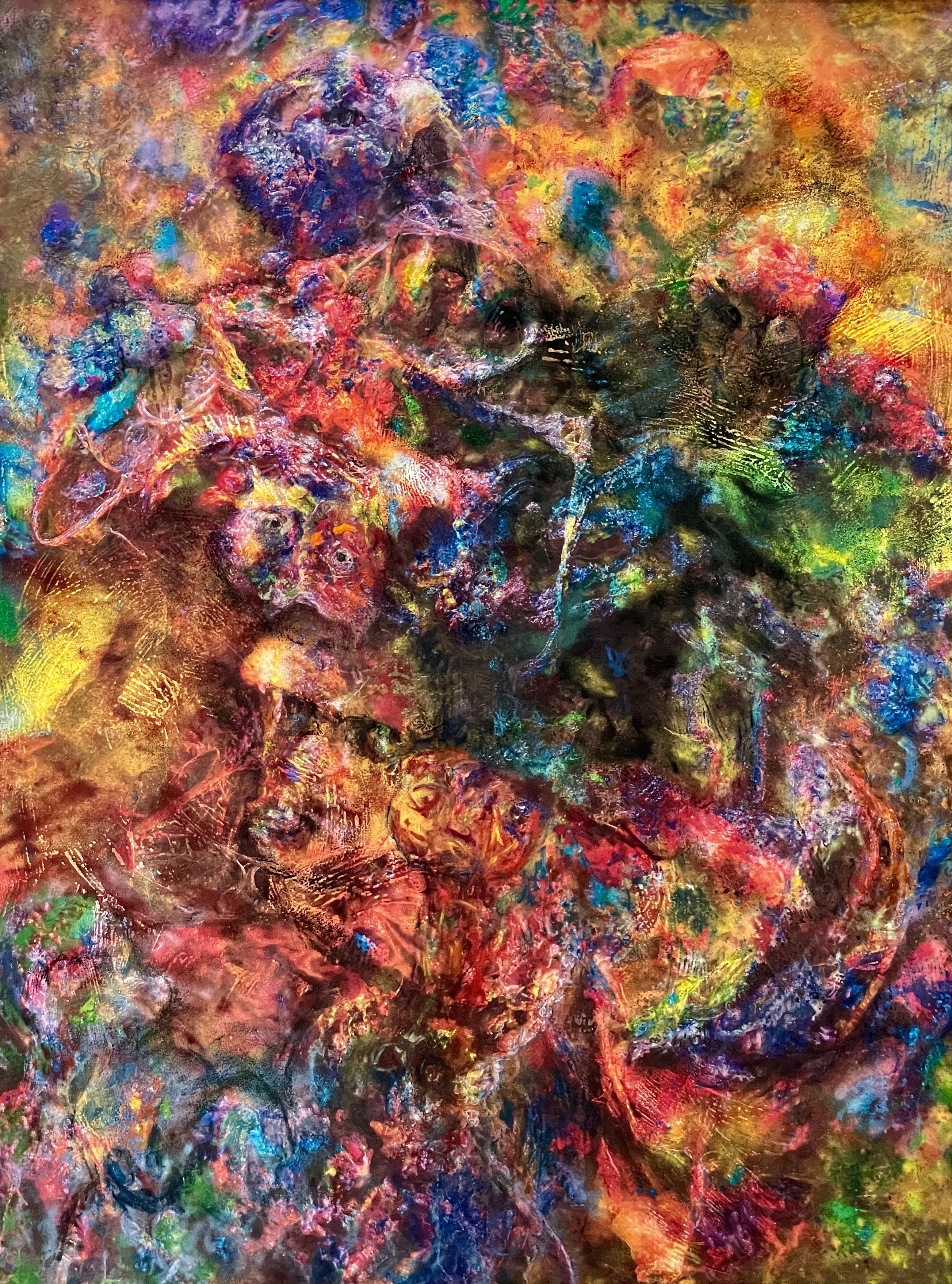 Fu Zenan Abstract Painting - Chinese Contemporary art by Fu Ze-Nan - Abstract Expressionism New Wild No.1