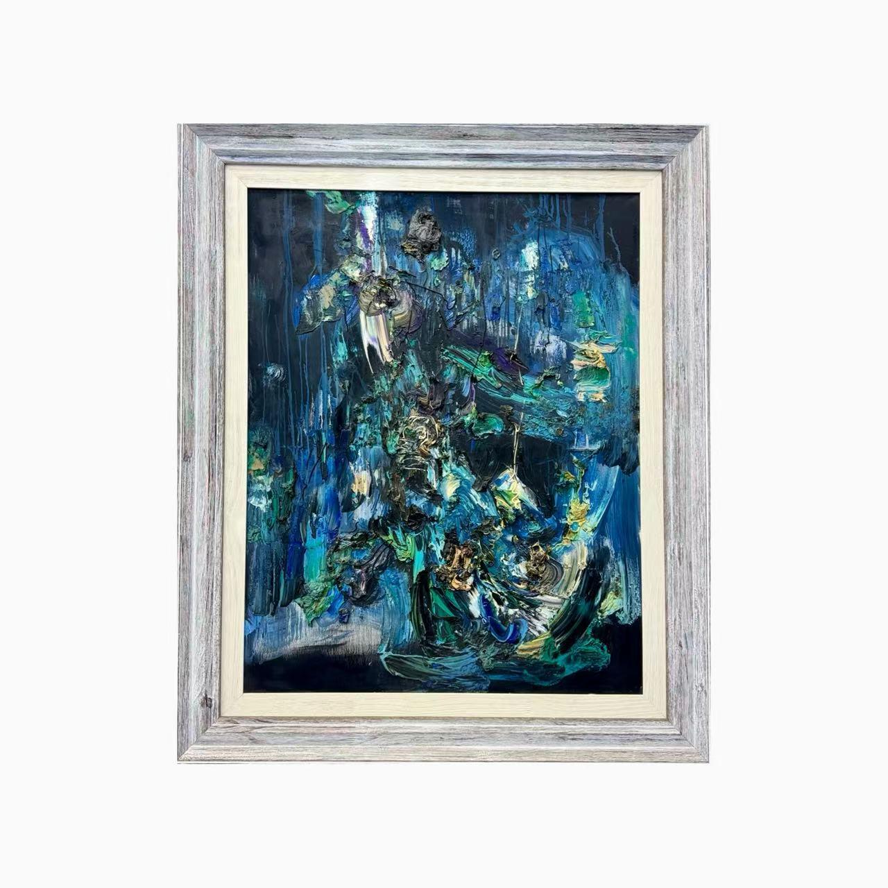 Art contemporain chinois par Fu Ze-Nan - Expressionnisme abstrait n° 5 - Abstrait Painting par Fu Zenan