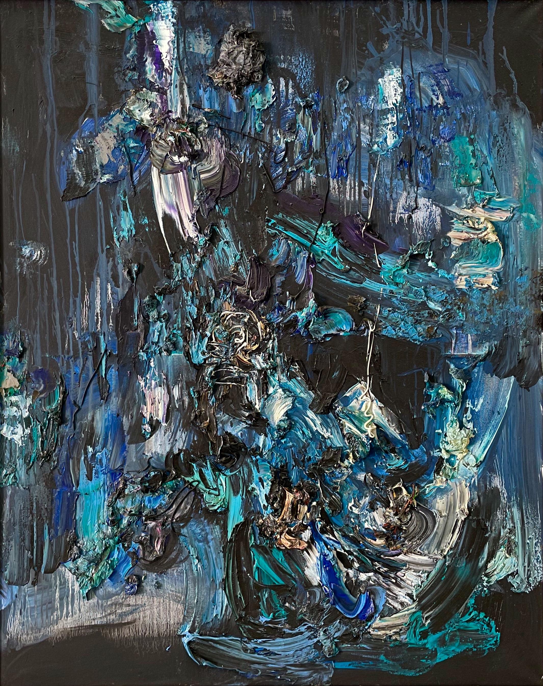 Fu Zenan Abstract Painting - Chinese Contemporary art by Fu Ze-Nan - Abstract Expressionism No.5