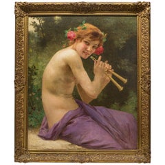 Antique Fuanesse by Guillaume Seignac Late 19th Century French Oil Painting 