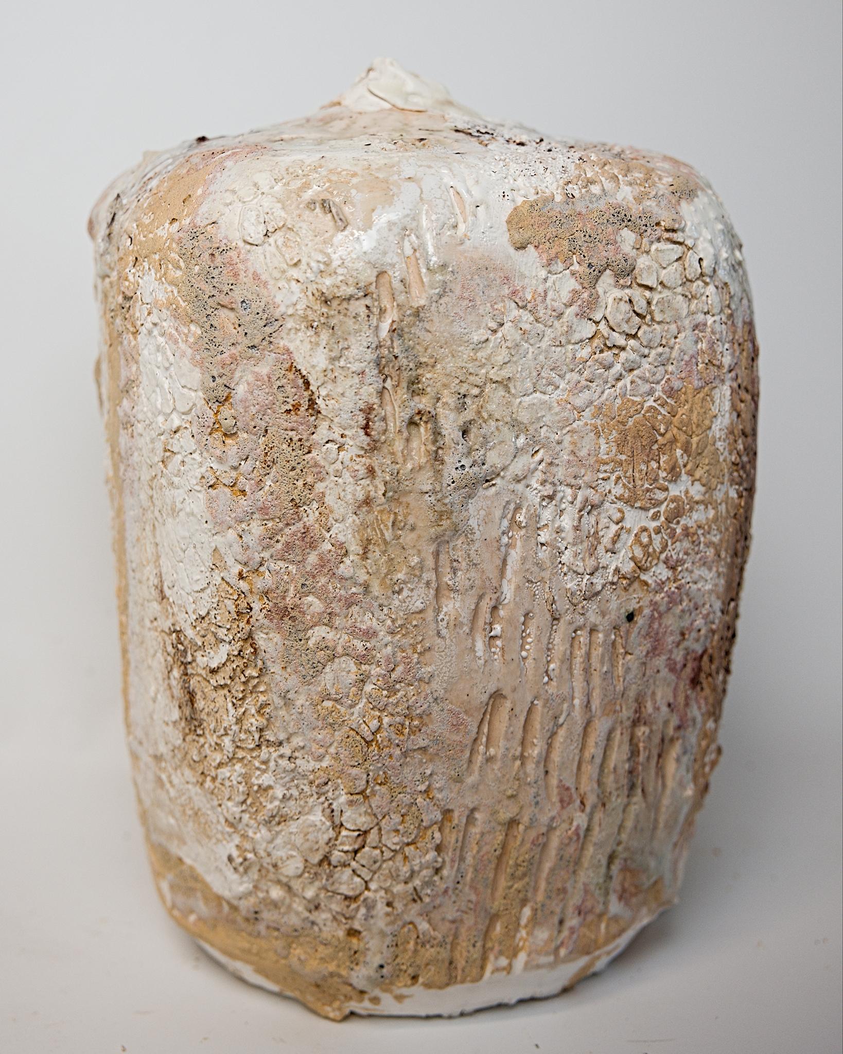 Fubuki-Flaschenvase- quadratisch groß (Glasiert) im Angebot