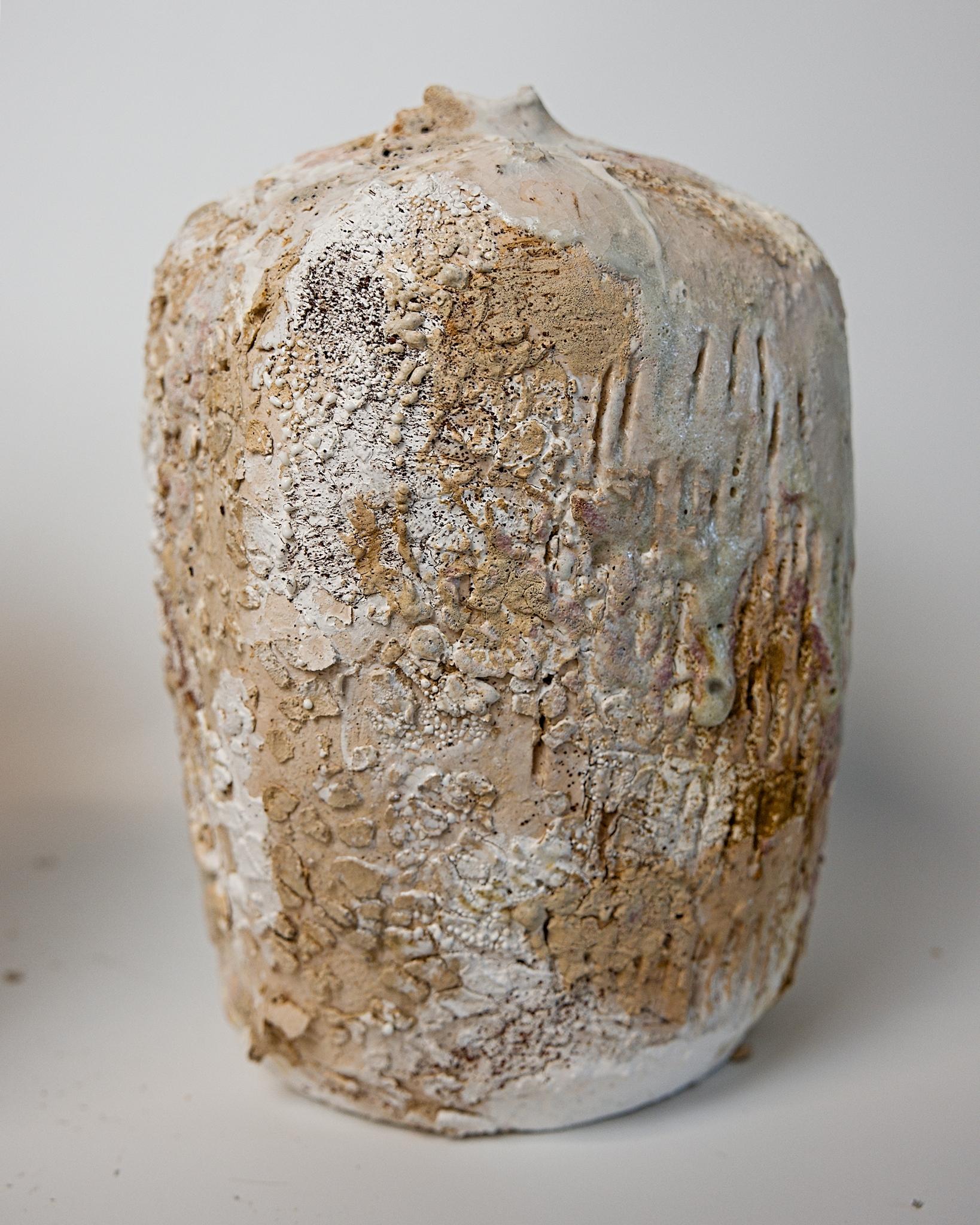 Organic Modern Fubuki Bottle Vase- Square Medium - Sold as a set of Two For Sale