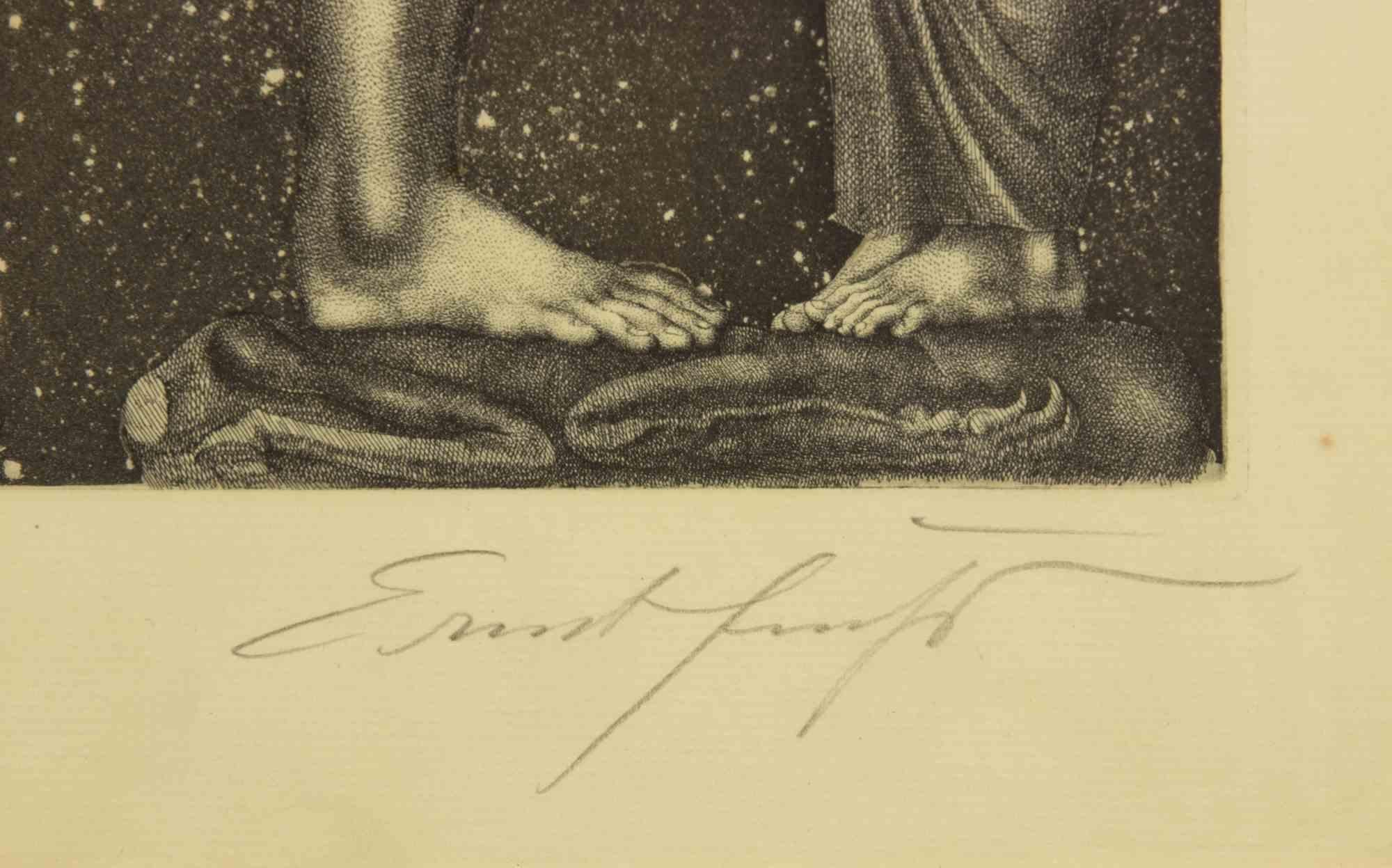 Samson - Etching by Fuchs Ernst - 1967 For Sale 2