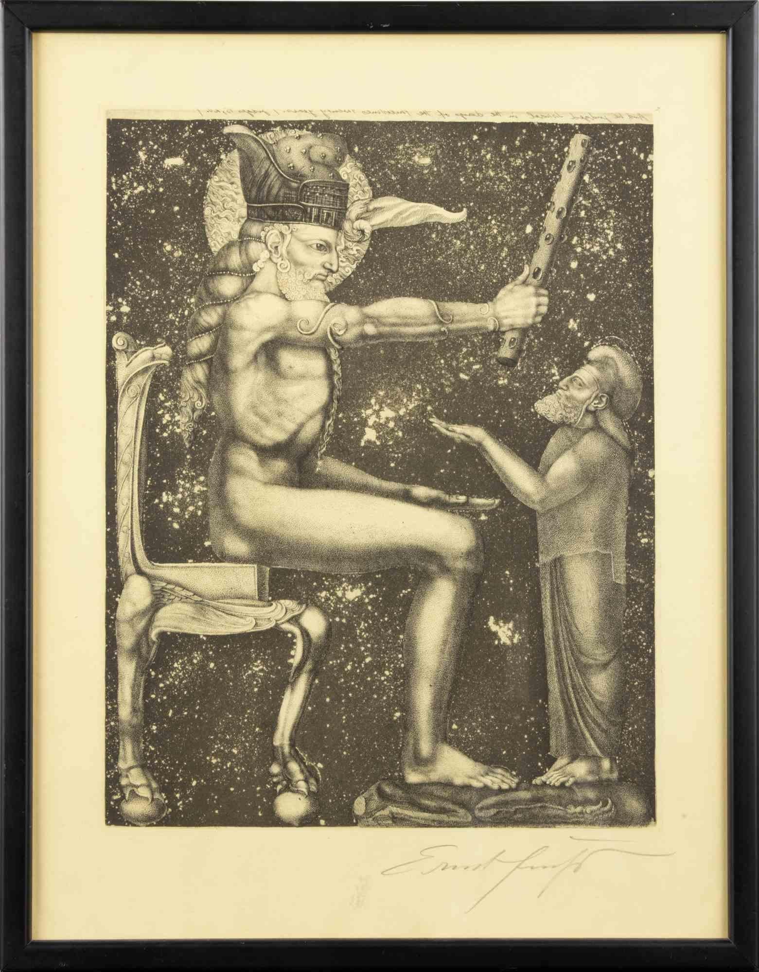 Samson - Etching by Fuchs Ernst - 1967