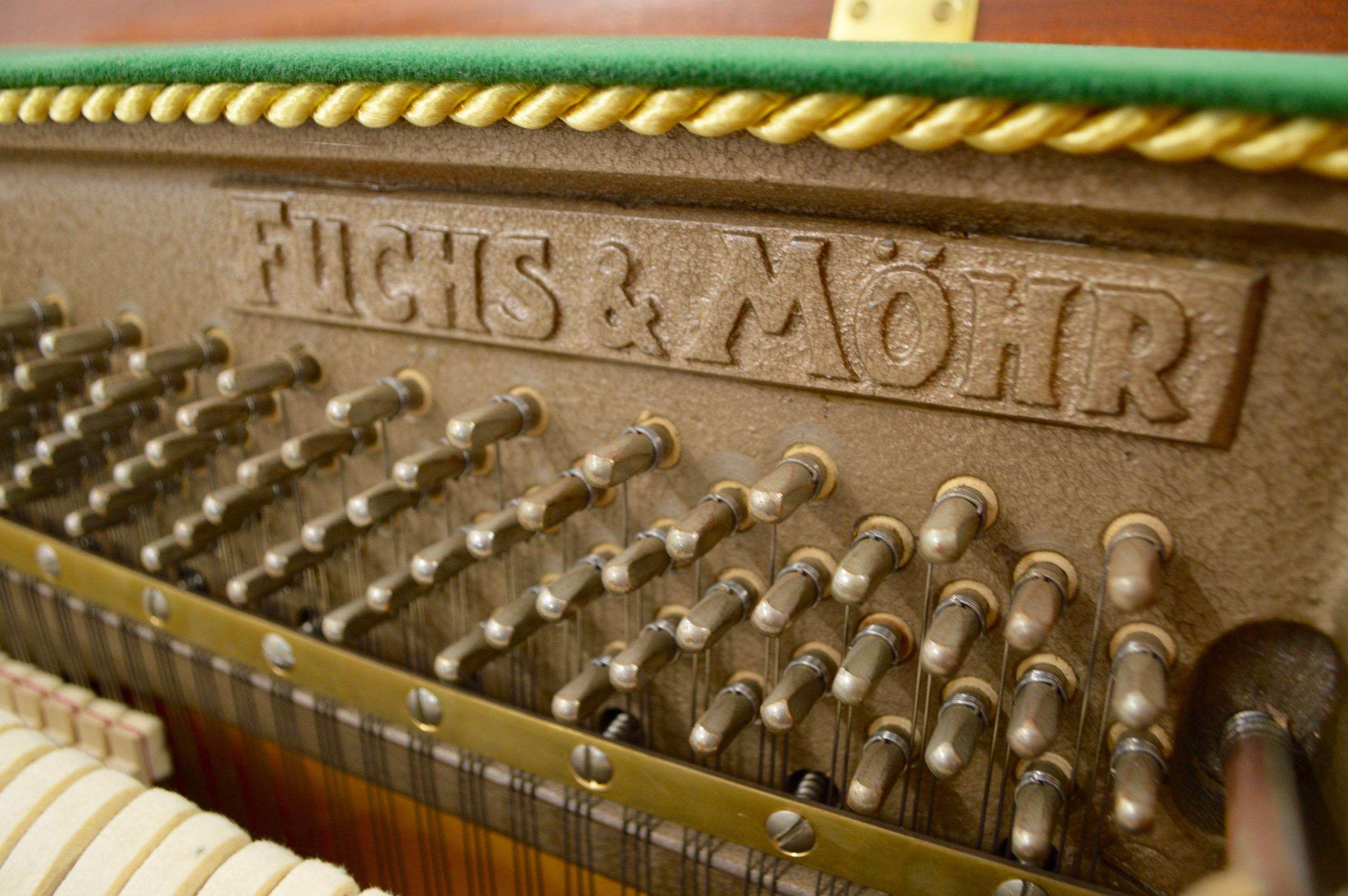 Mid-Century Modern Fuchs & Mohr German Made Mid Centruy Piano in Mahogany For Sale