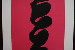 Fuchsia Abstract Henri Matisse Silkscreen Dedicated to Picasso