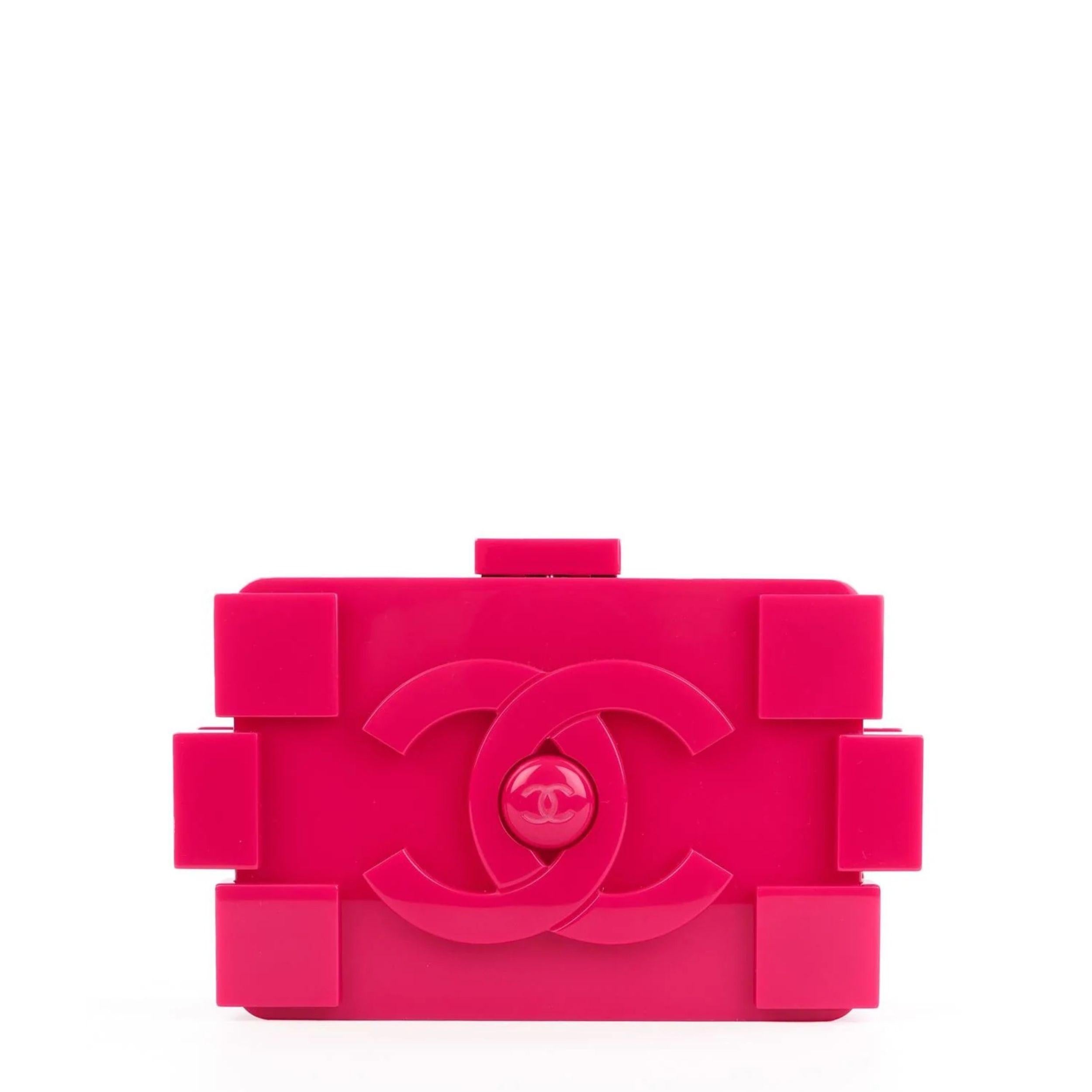 Pochette Minaudière Fuchsia Boy Brick Lego Excellent état - En vente à London, GB