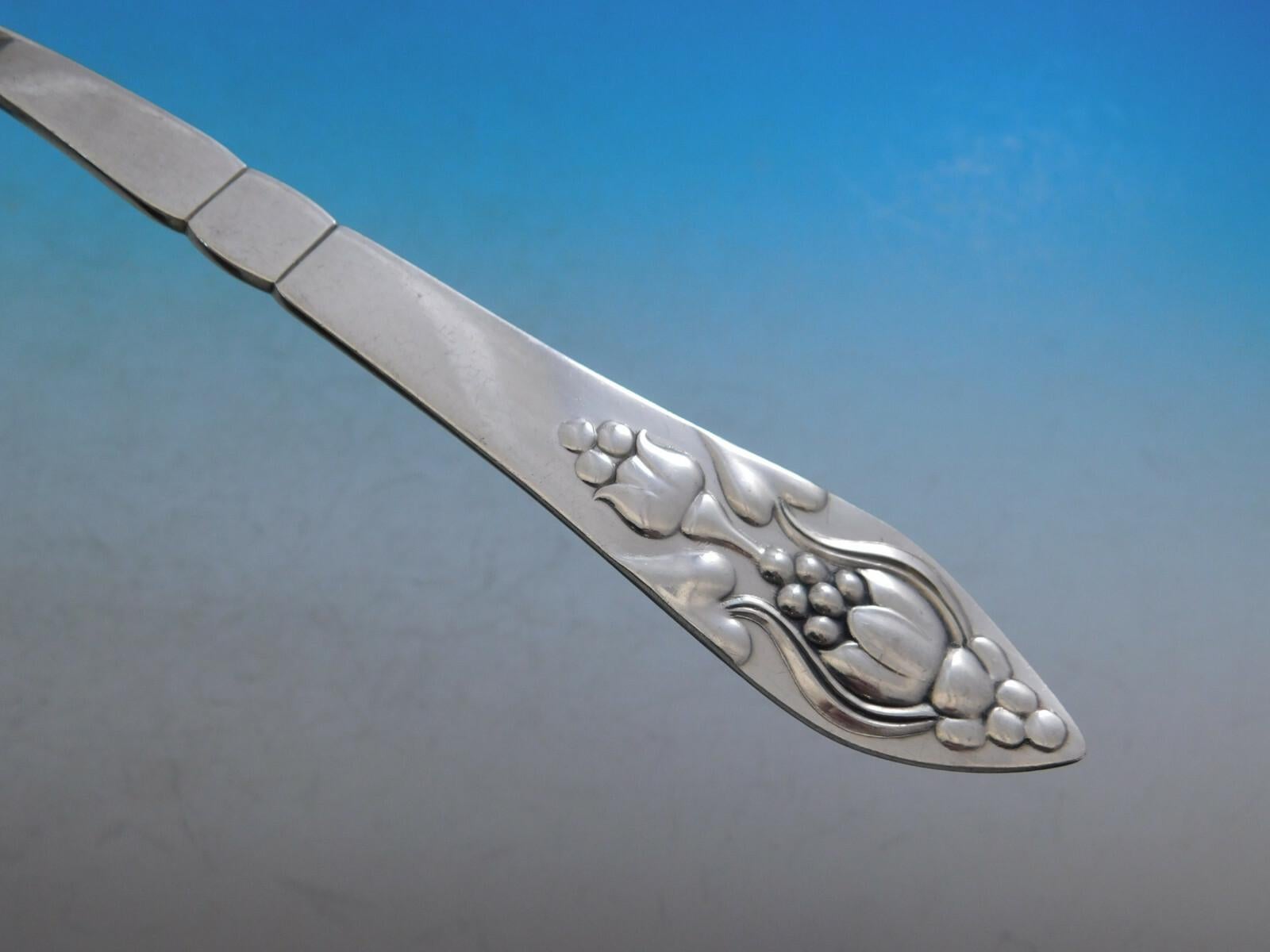 Fuchsia by Georg Jensen Klokke Sterling-Besteck für 12 Personen 148 Teile (Frühes 20. Jahrhundert) im Angebot