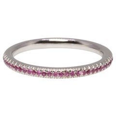 Fuchsia Pink Sapphire Eternity Band 0.28ct