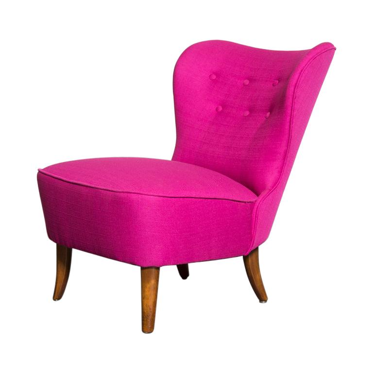 Fuchsia Theo Ruth Armless Lounge Chair