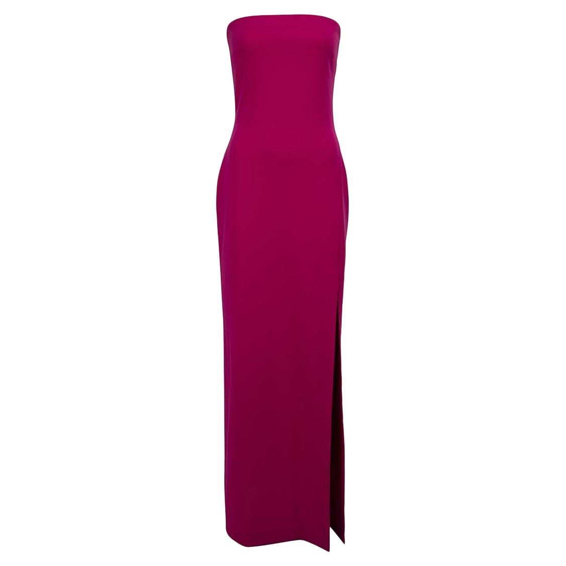 Fuchsia Zora Maxi-Length Strapless Dress Size M