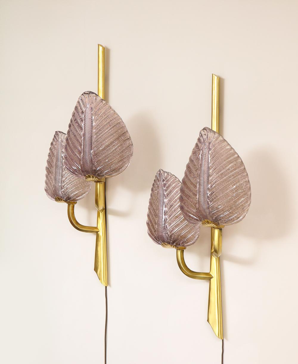 Modern Fucile Con Foglie Sconces by Roberto Giulio Rida