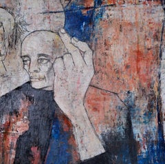 Modern Painting on an Erotic Background