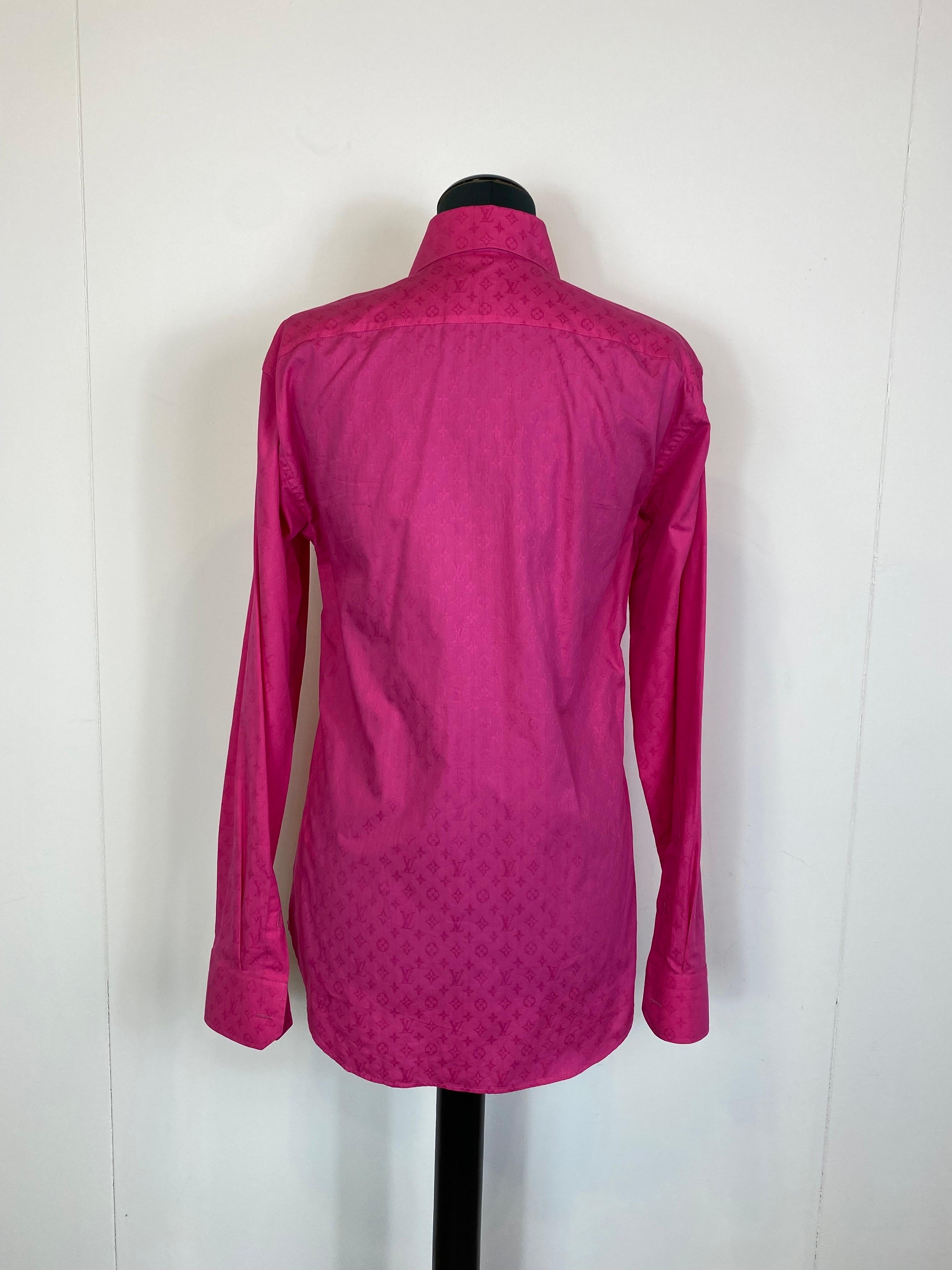 Purple Fucsia Louis Vuitton monogram shirt