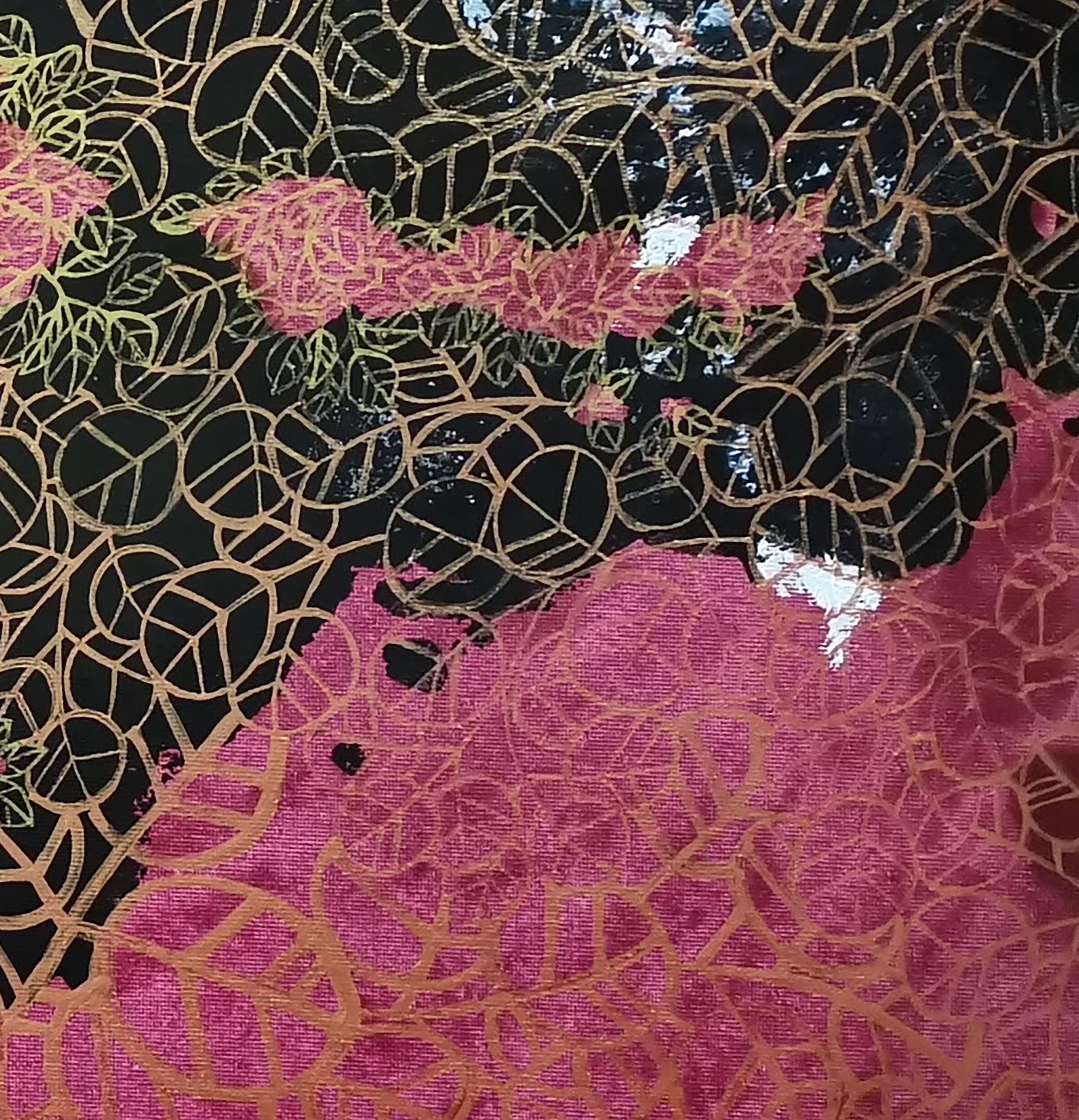 Paisaje Abstracto, Granate - Painting Qing de Fuen Chin
