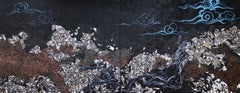 Paesaggio, Montagne, Paesaggio naturale, Dittico di opere d'arte, Tecnica mista