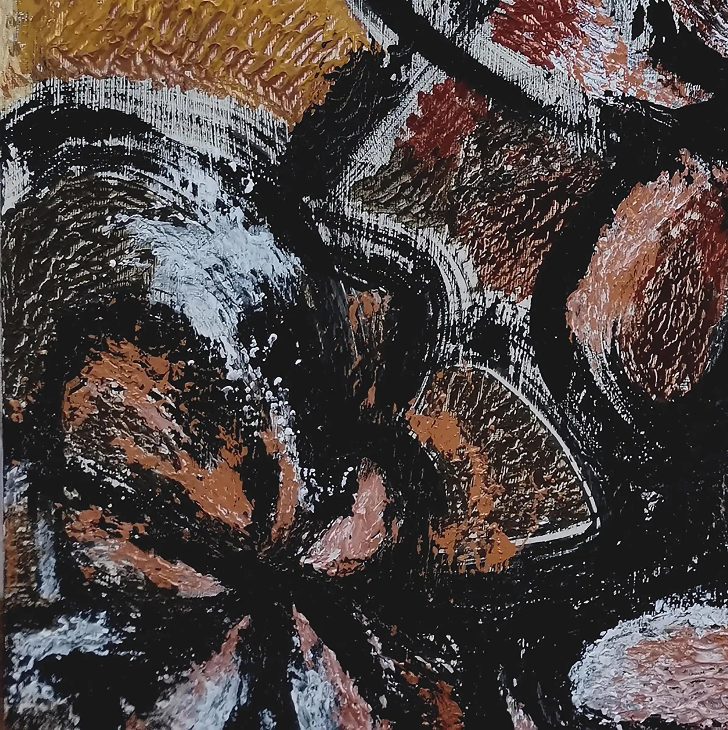 Acrylics and ink on canvas
50 W x 75 H x 1.5 D cm

Ships in a custom-made cardboard box

Listening to Debussy's Estampes (1903) - 1. Pagodas has sparked some reflections. The brushstrokes flow freely, intertwining with the familiar melodies. The