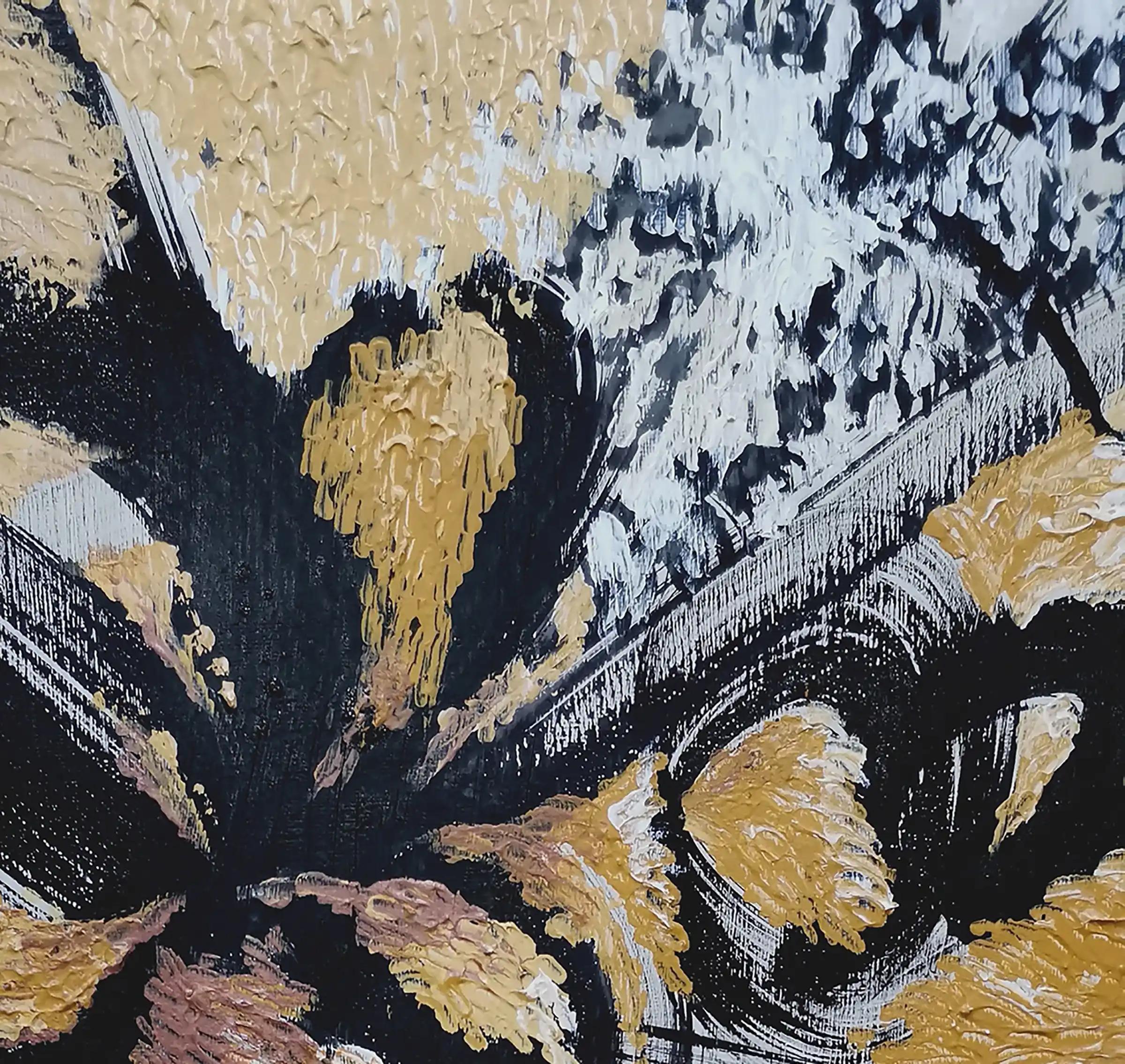 21st century, autumnal garden, contemporary, abstract, floral For Sale 1