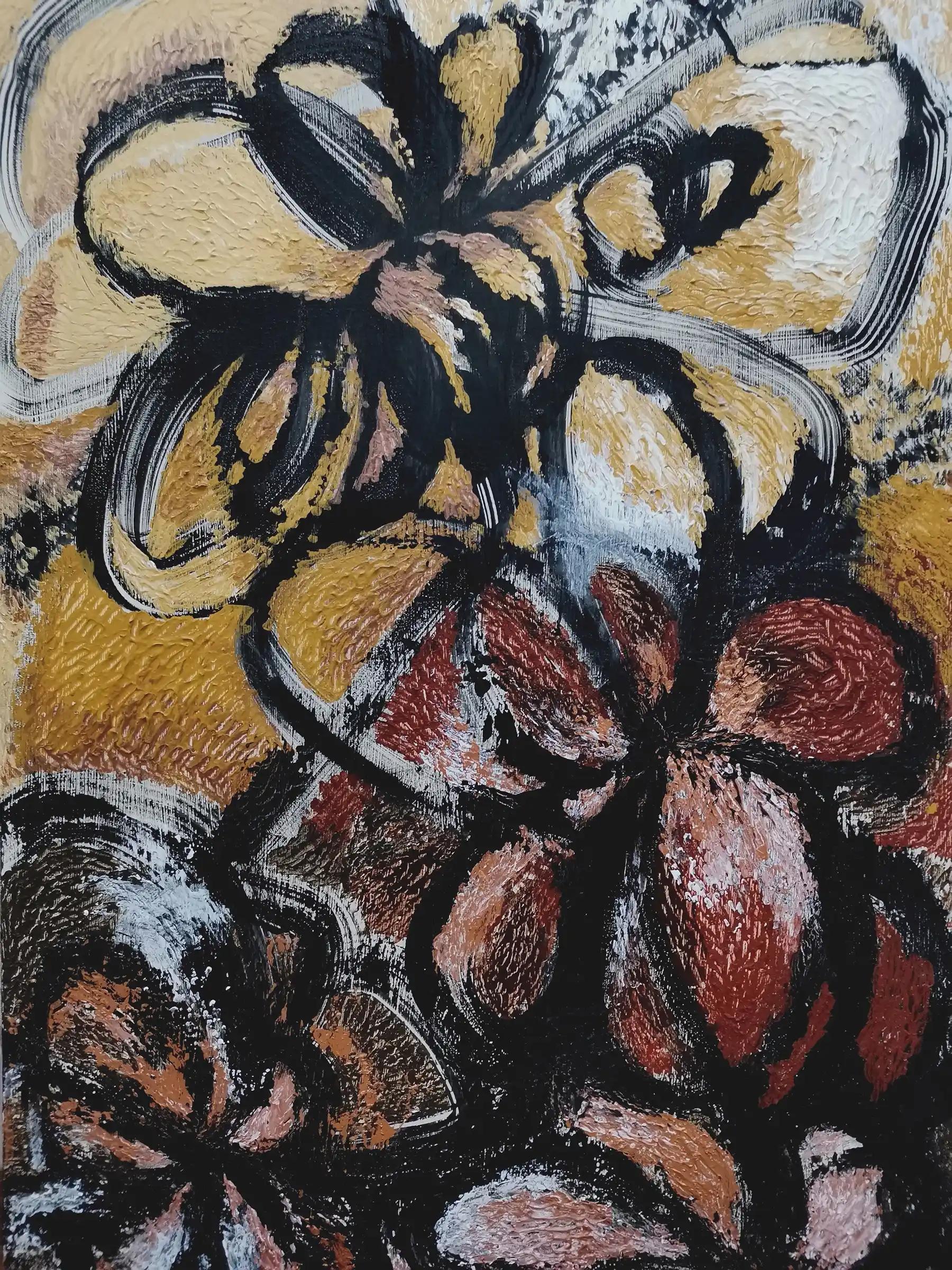 21st century, autumnal garden, contemporary, abstract, floral