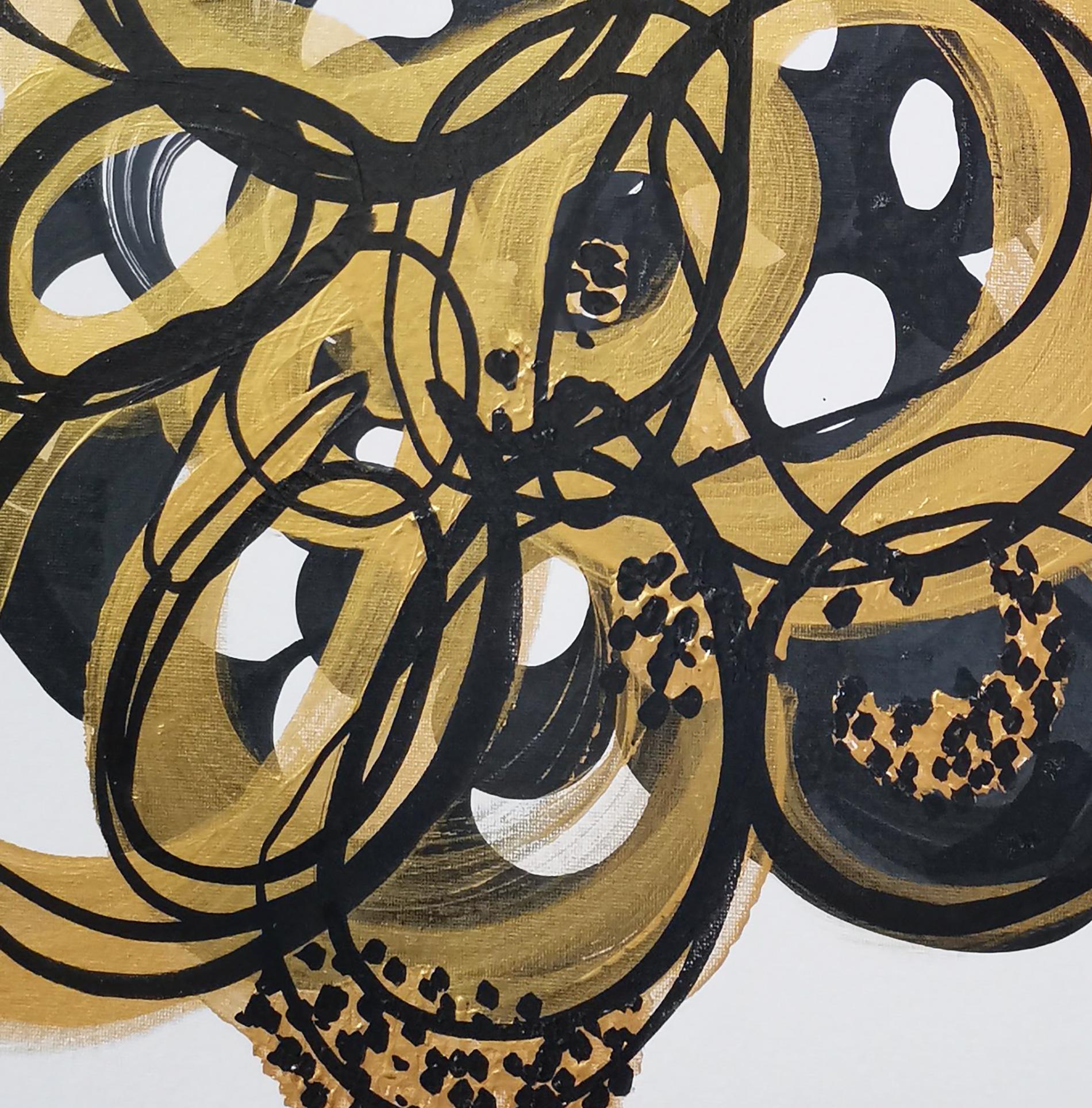 I named this abstract painting as Golden Hour V. This is one of the mixed media pieces I have been working on with the black ink and the gold acrylics.

In remembrance of the tropical climate in Malaysia, plants and flowers already flourish. I see